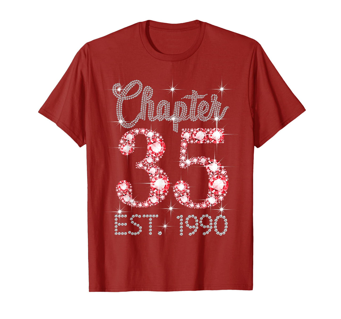 Chapter 35 EST 1990 Happy 35Th Birthday Girl Men Women T-Shirt