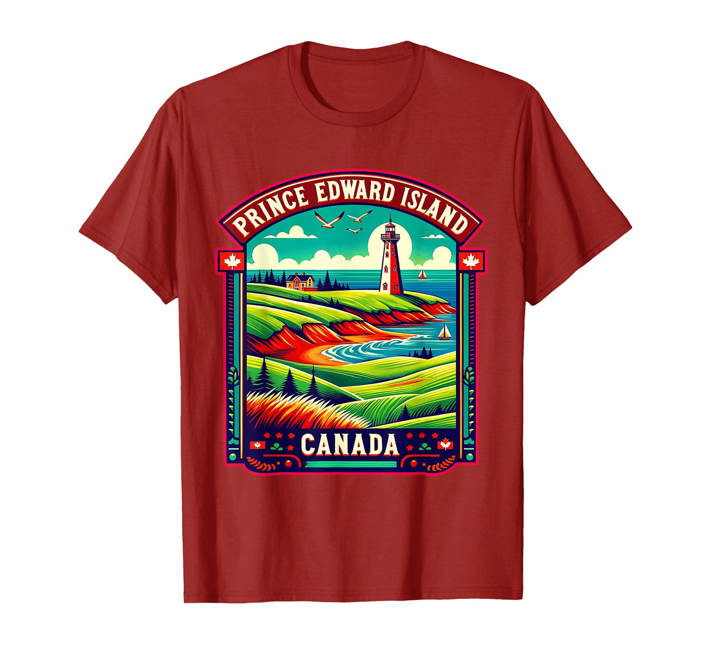 Prince Edward Island Canada Shirt Family Trip Vintage Retro T-Shirt