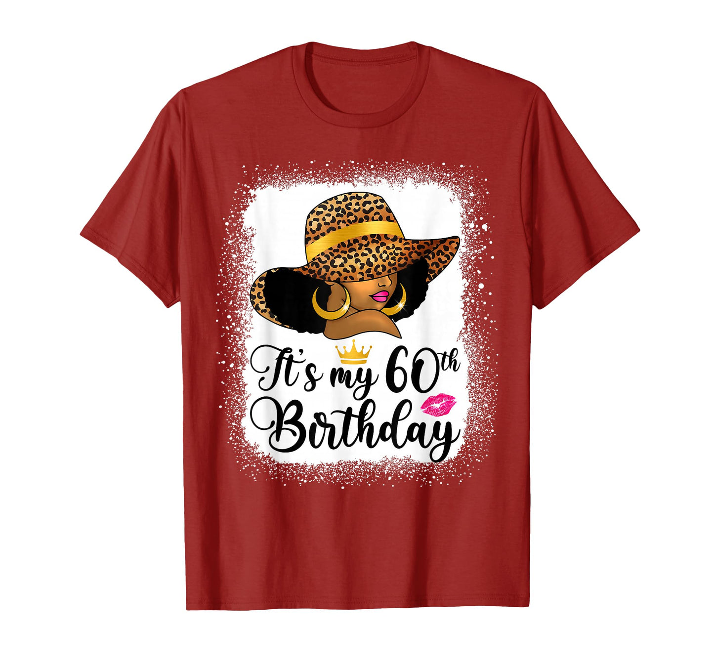 African American Woman It's My 60th Birthday Black Queen T-Shirt