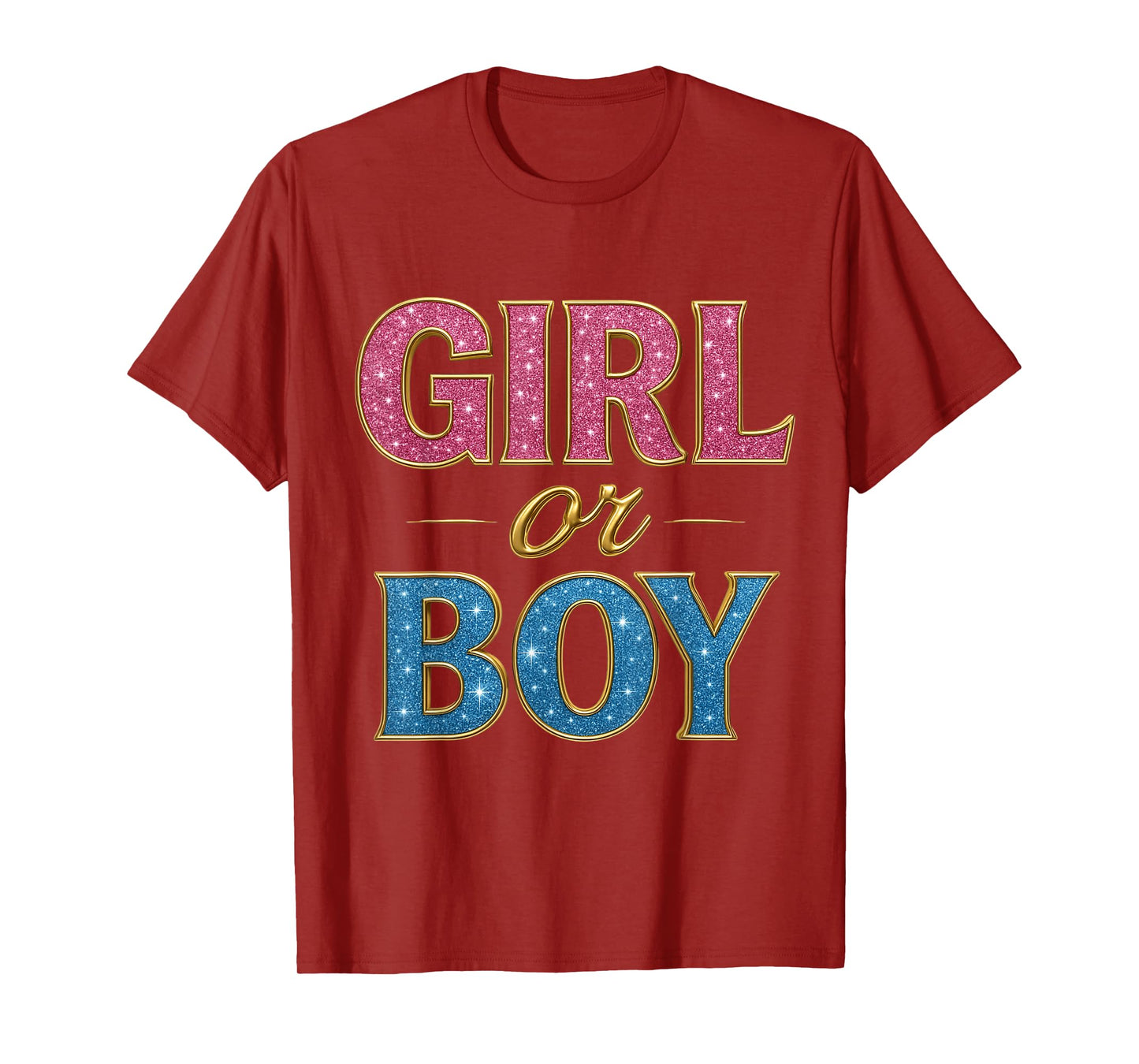 Girl or Boy – Sparkling Gender Reveal Celebration T-Shirt