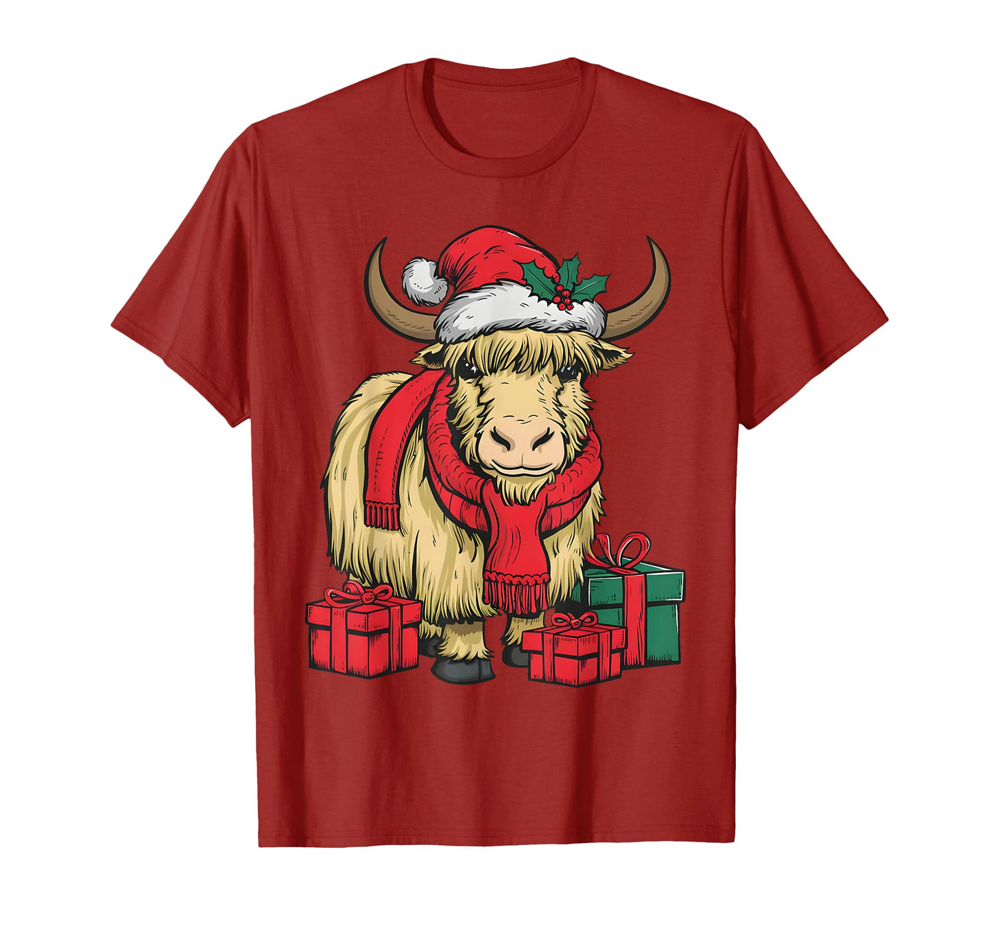 Funny Yak Lover Xmas Holiday Santa Yak Christmas T-Shirt