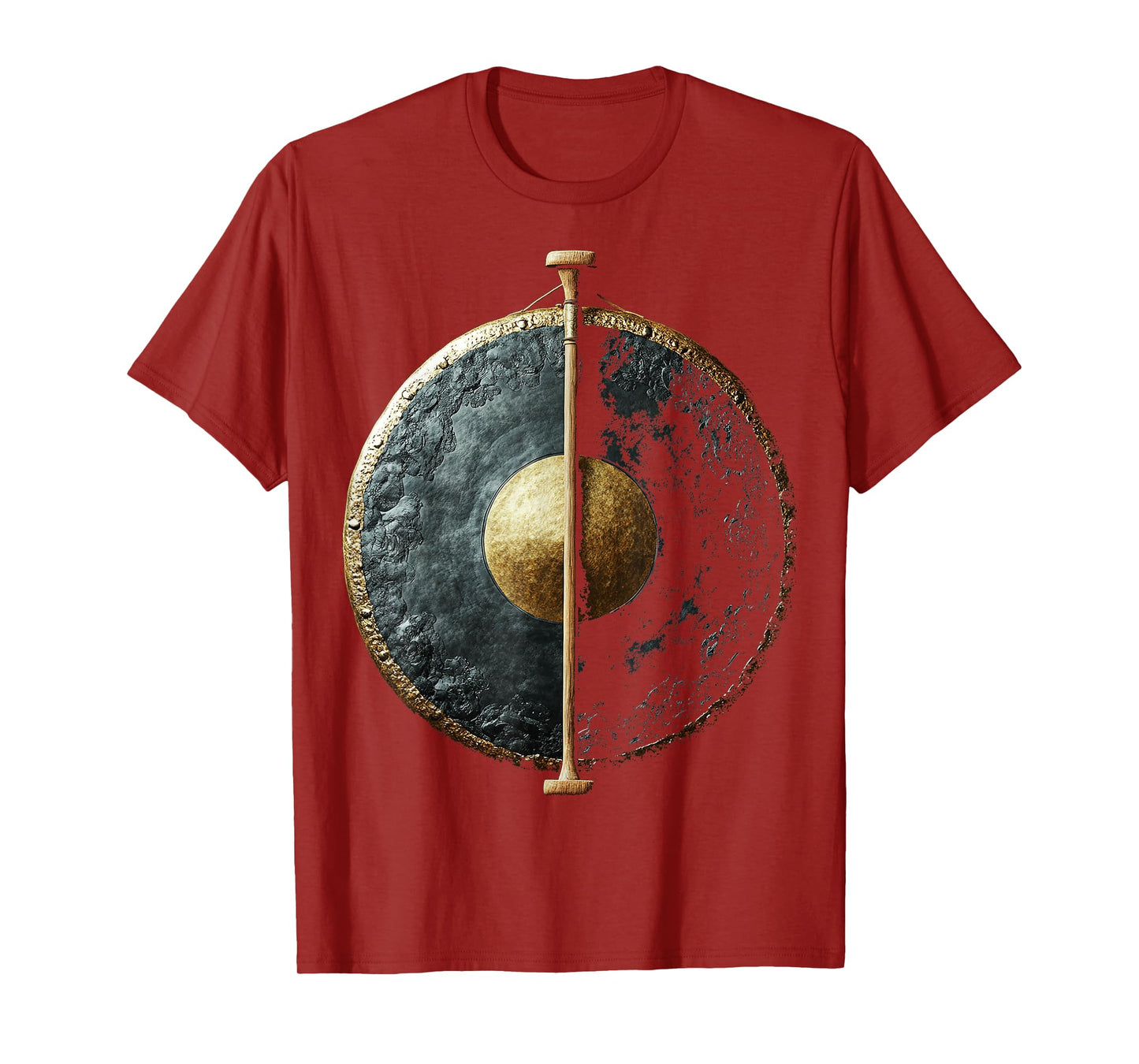 Gong Music Instrument Motif Art Gong T-Shirt