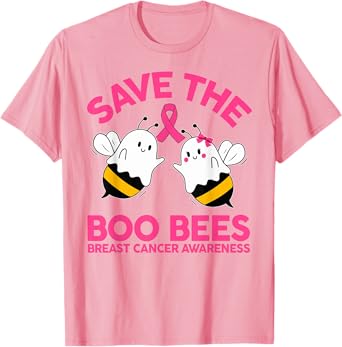 Save The Boobees Boo Bees Breast Cancer Halloween Women T-Shirt