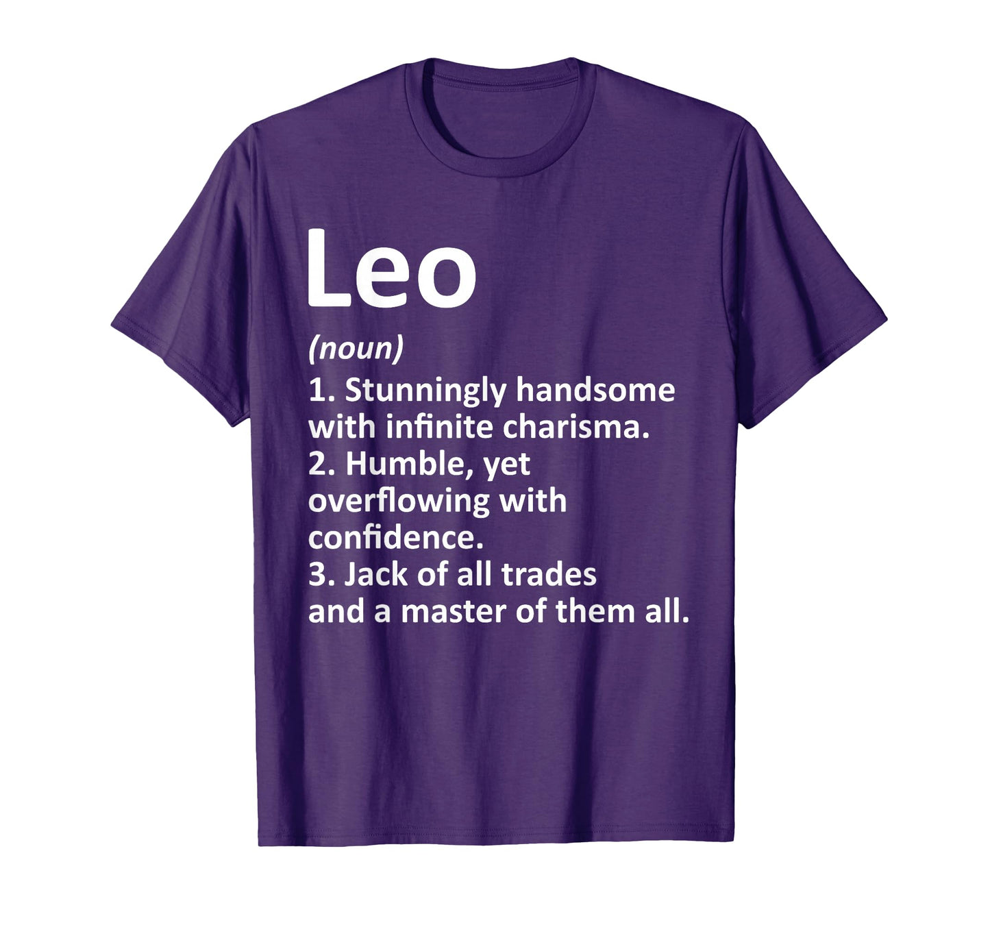 LEO Definition Personalized Name Funny Birthday Gift Idea T-Shirt