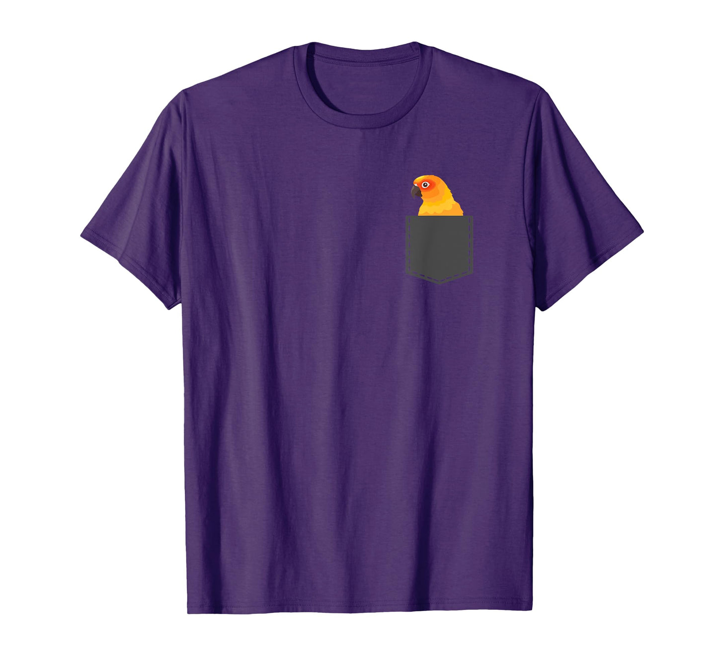 Funny Sun Conure Bird Lover Parrots Pocket Animals Gifts T-Shirt