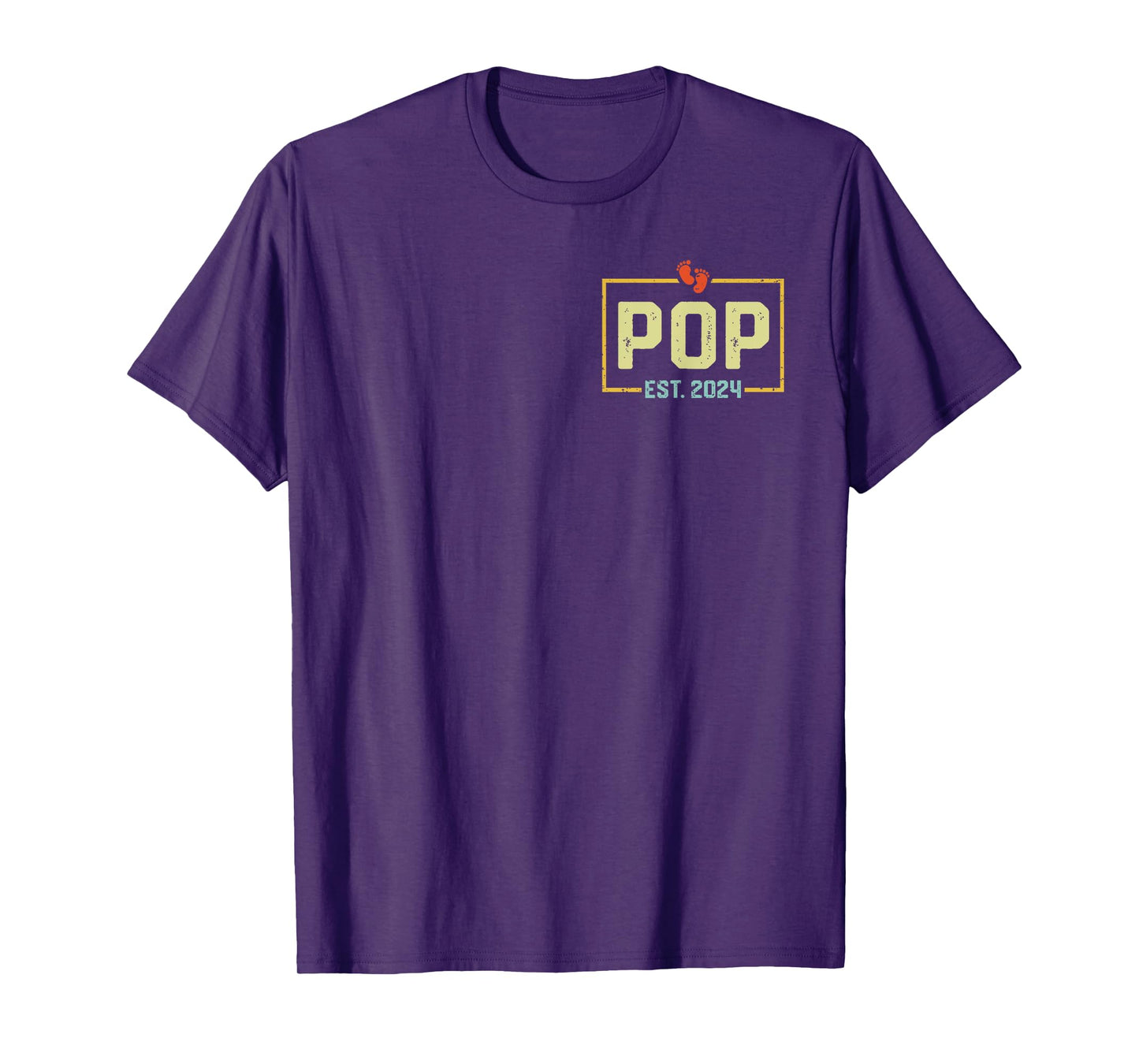 Pop Est. 2024 Pop 2024 Logo New Pop Fathers Day T-Shirt