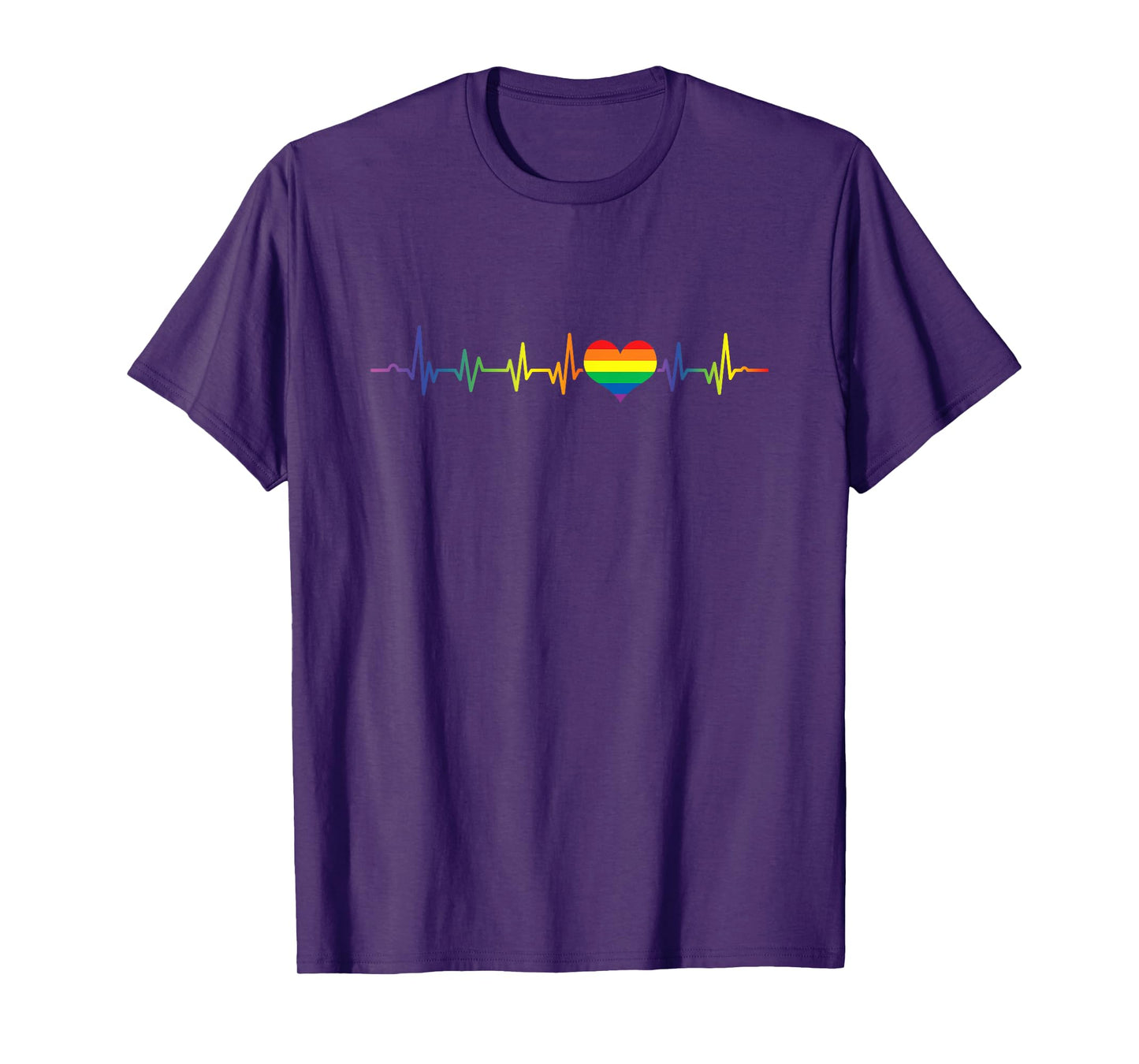Gay Lesbian LGBT Heartbeat LGBT Rainbow Gift T-Shirt