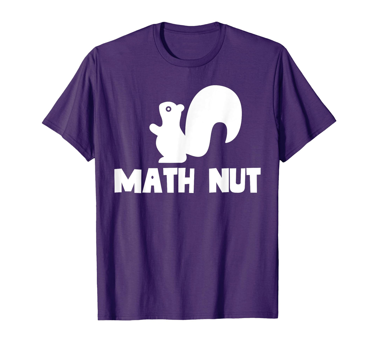 Math Nut Funny Back to School Cute Pun Animal Squirrel T-Shirt