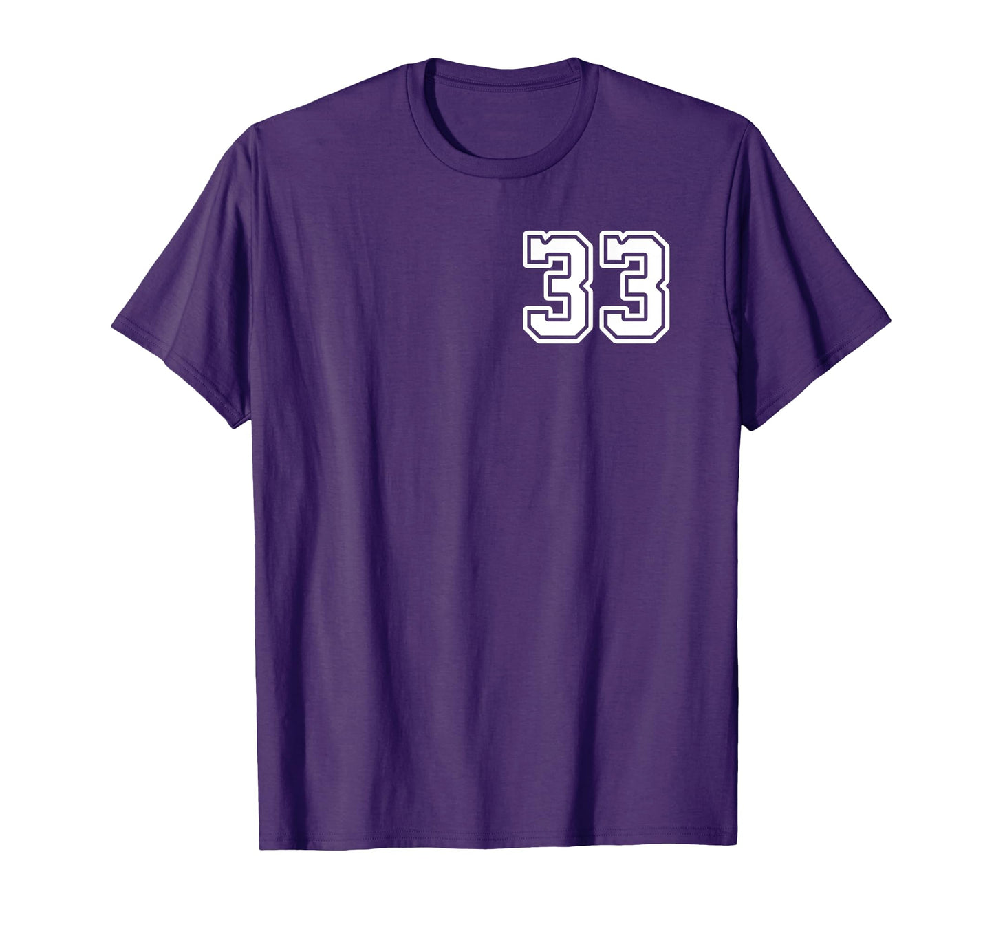 Number 33 Shirt #33 Player Sports Team Men Women Kids T-Shirt