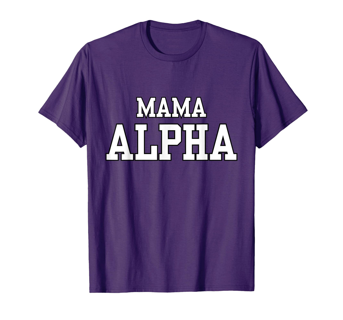 Alpha Mama Wolf Matching Family Tribe Wolves Moon Wife Mom T-Shirt