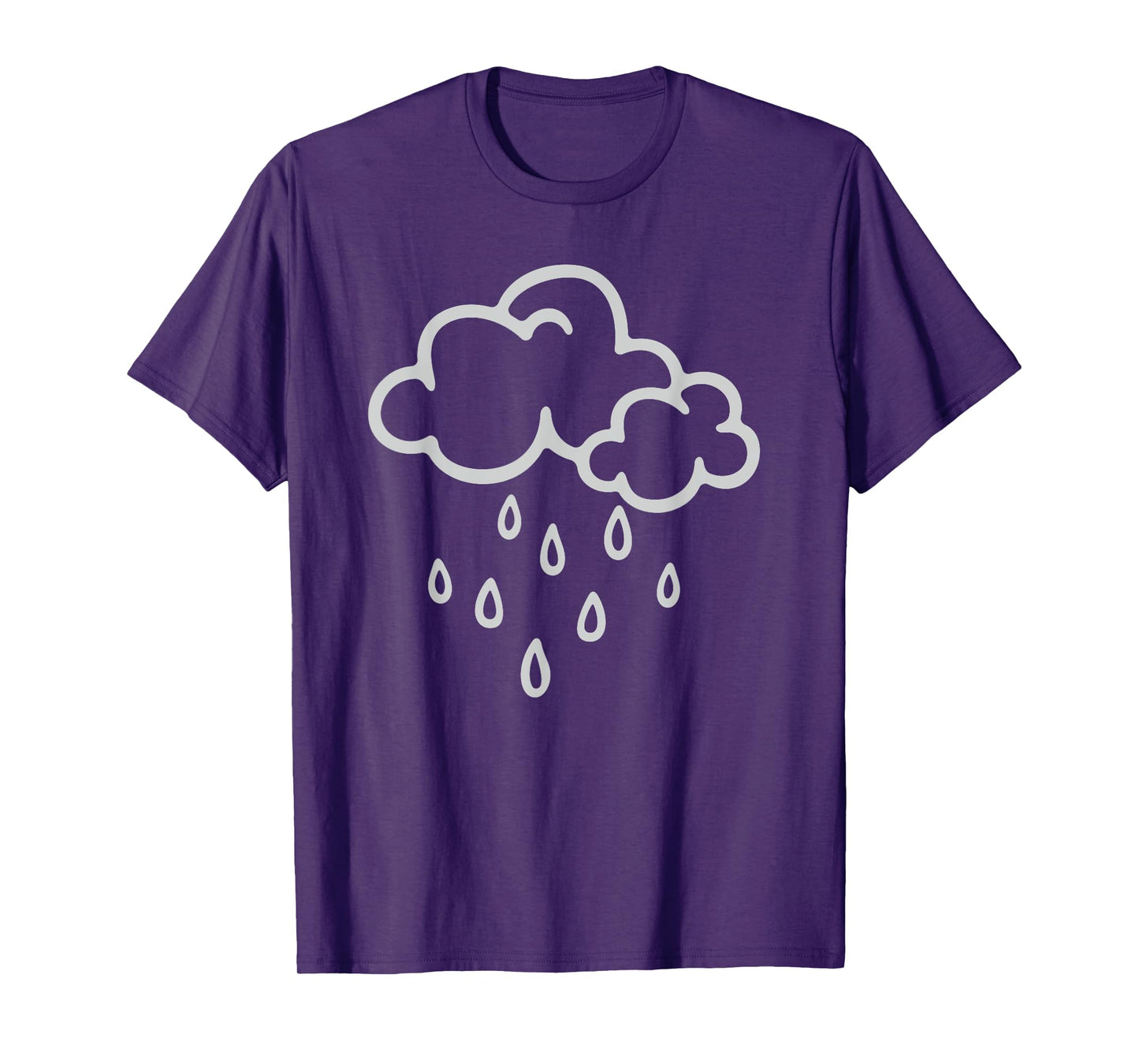 Rainy Weather Downpour Thunderstorm Rain Cloud T-Shirt