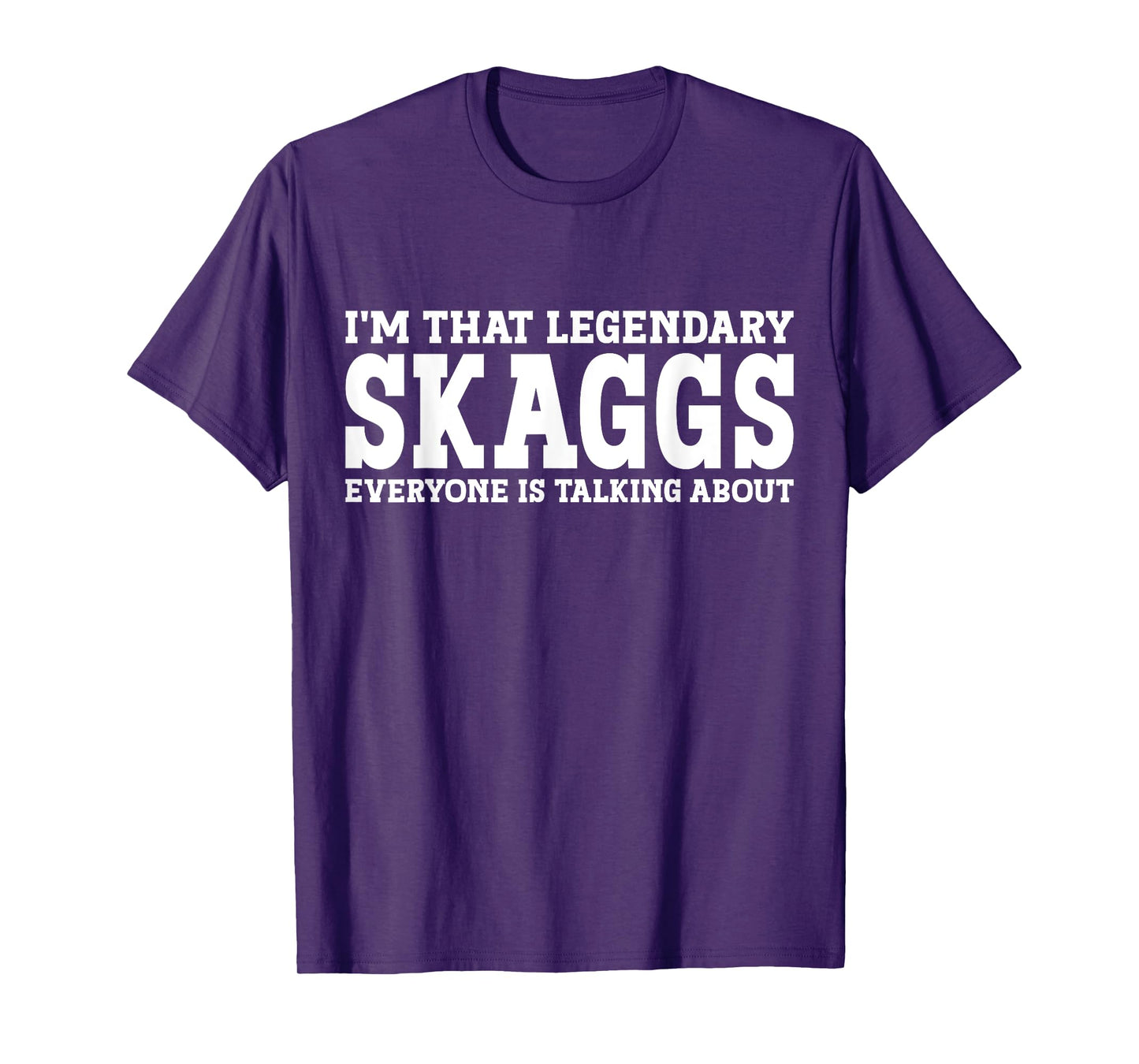 Skaggs Surname Funny Team Family Last Name Skaggs T-Shirt