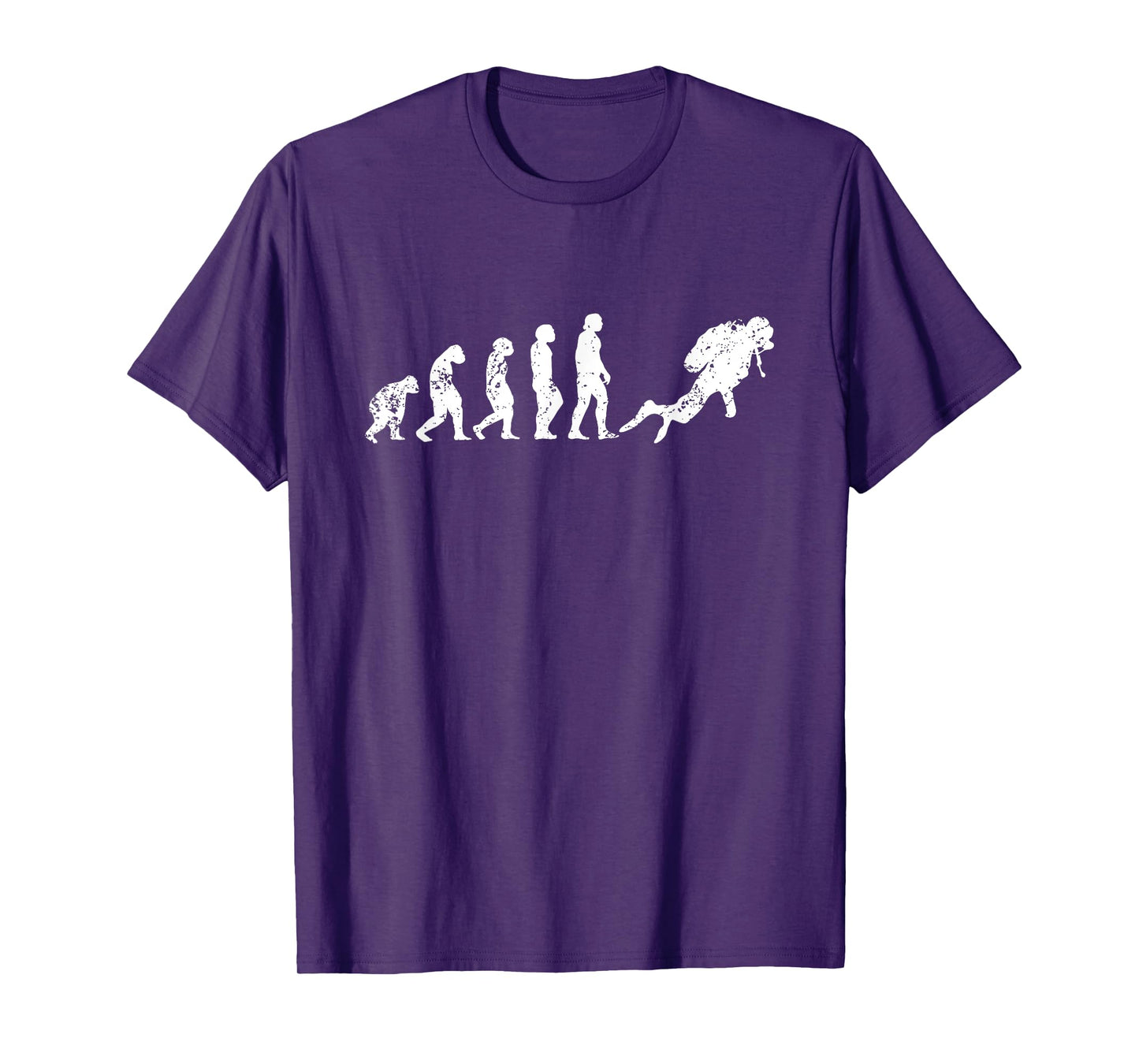 Evolution Of Scuba Diving Funny Monkey Ape Sea Dive Of Man T-Shirt
