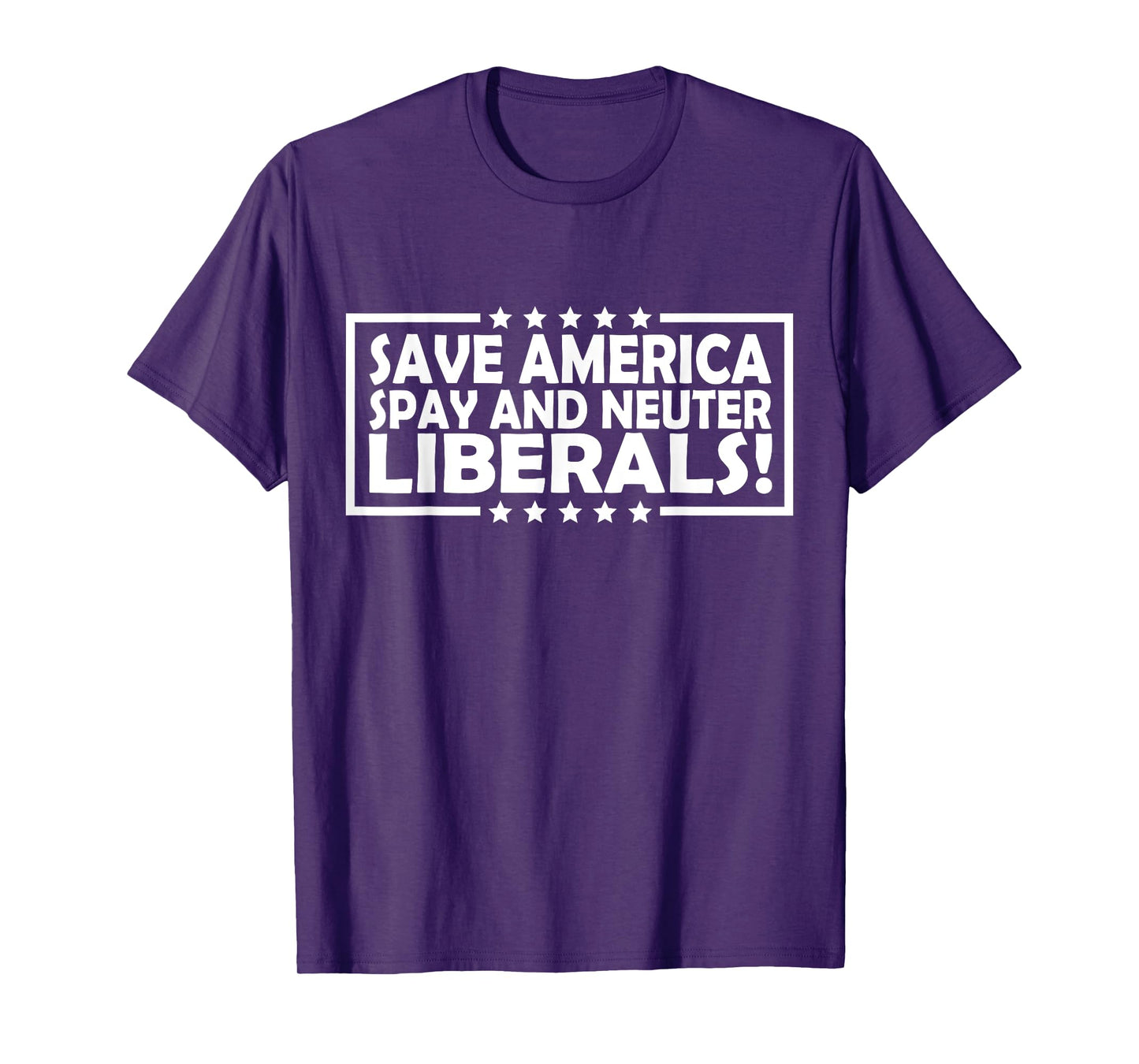 Save America Spay And Neuter Liberals Funny Humor Vintage T-Shirt