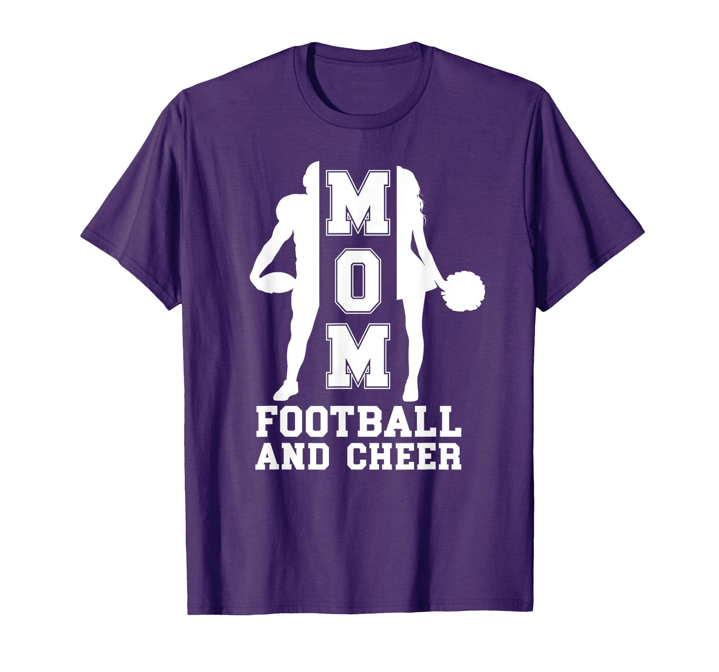Football And Cheer Mom Of Cheerleader And Football Player T-Shirt