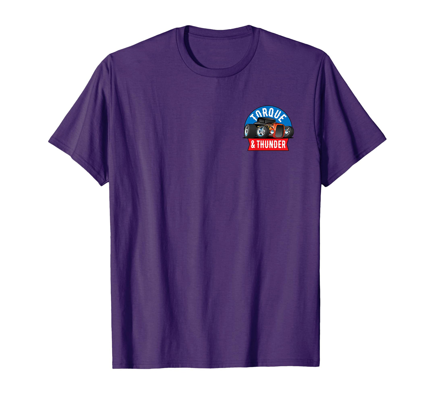 Torque and Thunder Muscle Cars Classic Cars Hotrods Cartoon T-Shirt