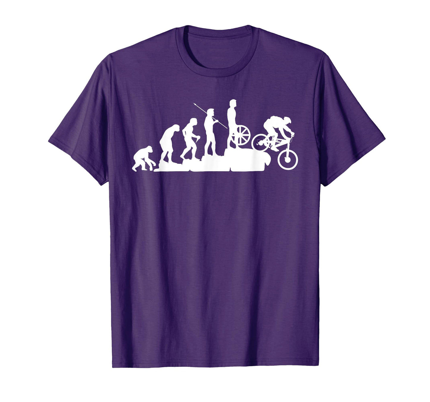 MTB Mountain Biker Evolution Downhill Bike Rider T-Shirt
