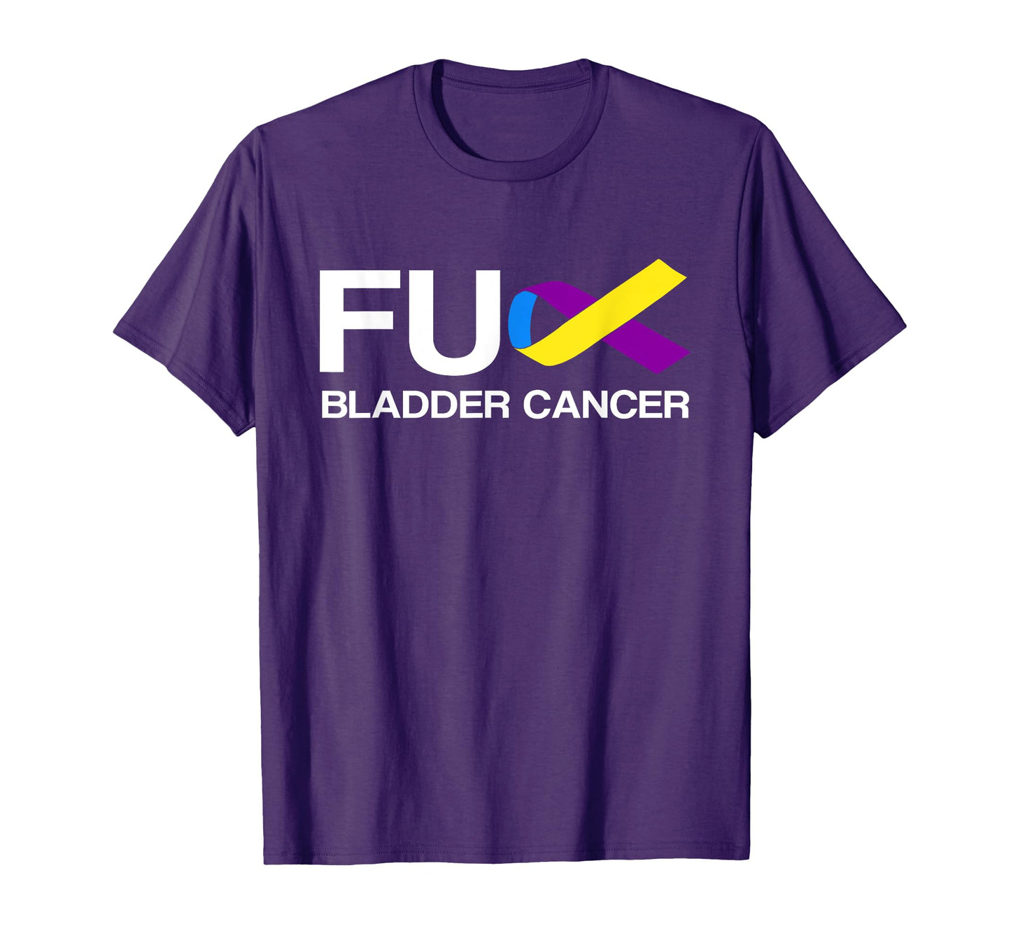 Fuck Bladder Cancer Awareness Month Ribbon Support Squad T-Shirt