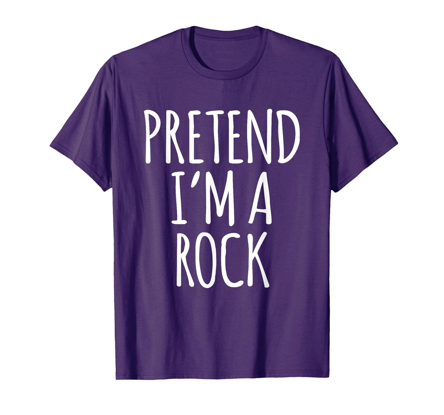 Funny Lazy Halloween Costume Shirt - Rock Boulder Gravel Tee T-Shirt