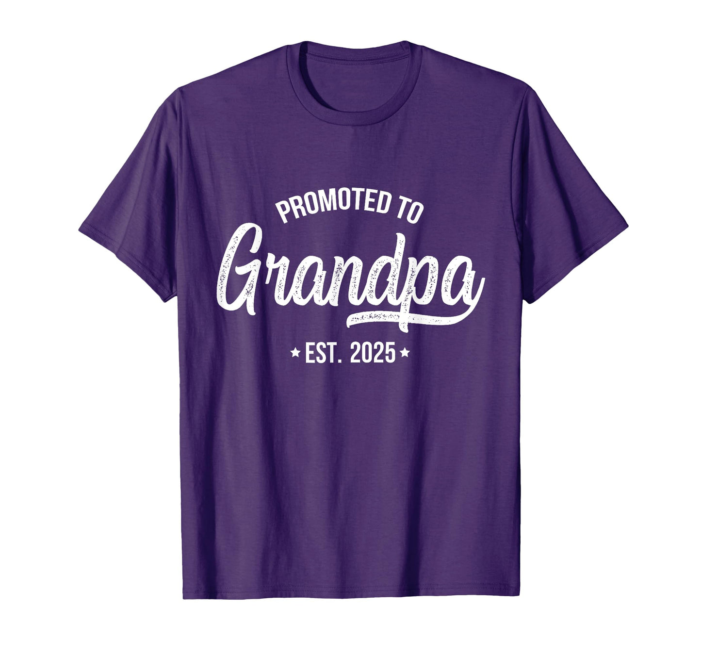 Promoted To Grandpa 2025 Grandfather 2025 Grandpa Est 2025 T-Shirt