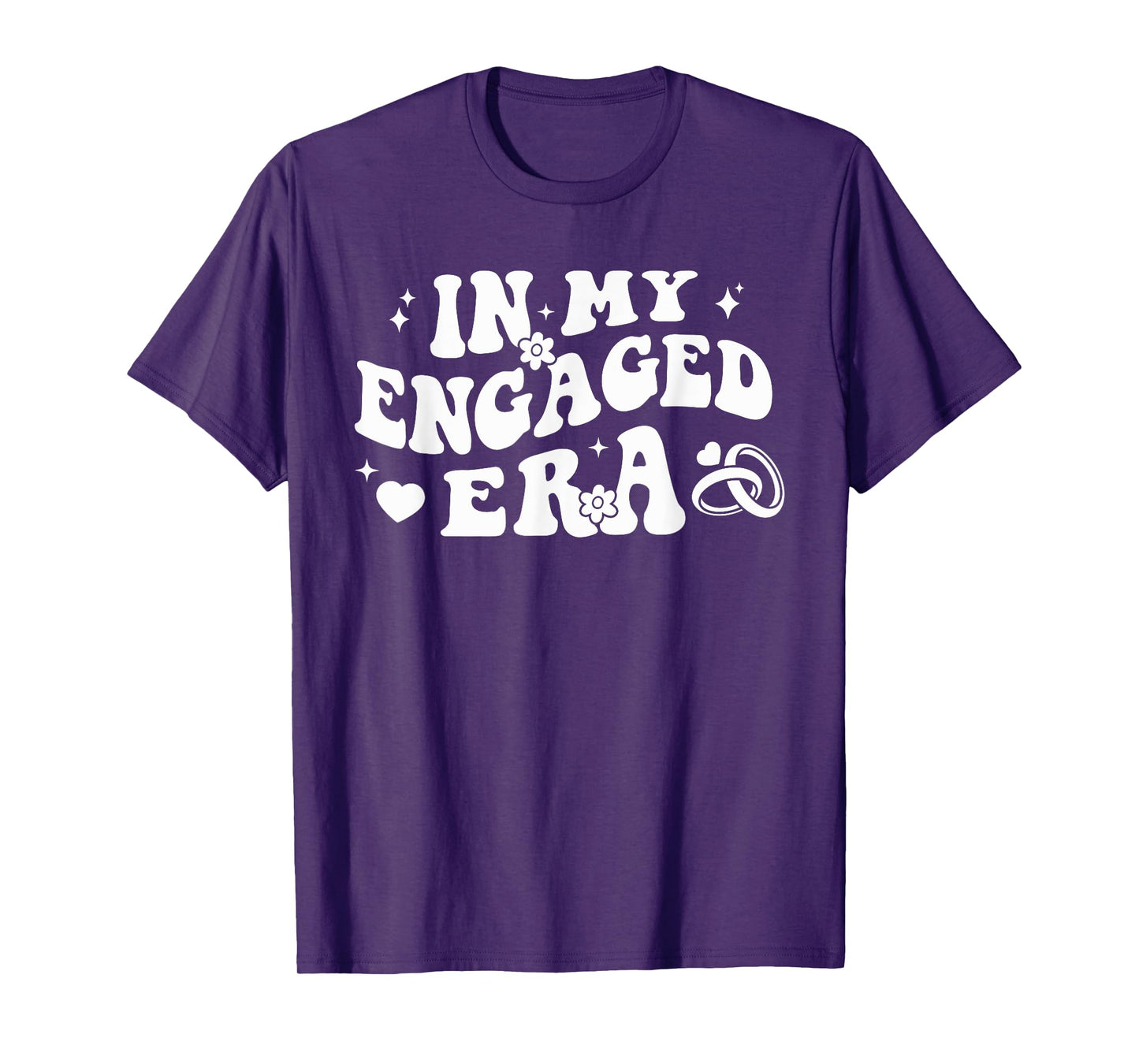 In My Engaged Era Retro Bride Bachelorette Party Bridesmaid T-Shirt