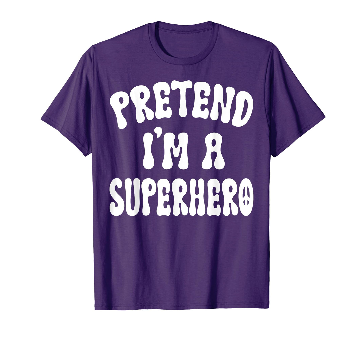 Pretend I'm A Superhero Funny Halloween Family Matching Lazy T-Shirt