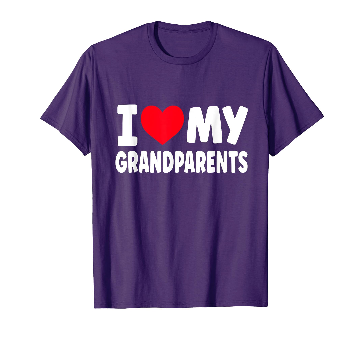 I Love My Grandparents I Heart My Grandparents T-Shirt