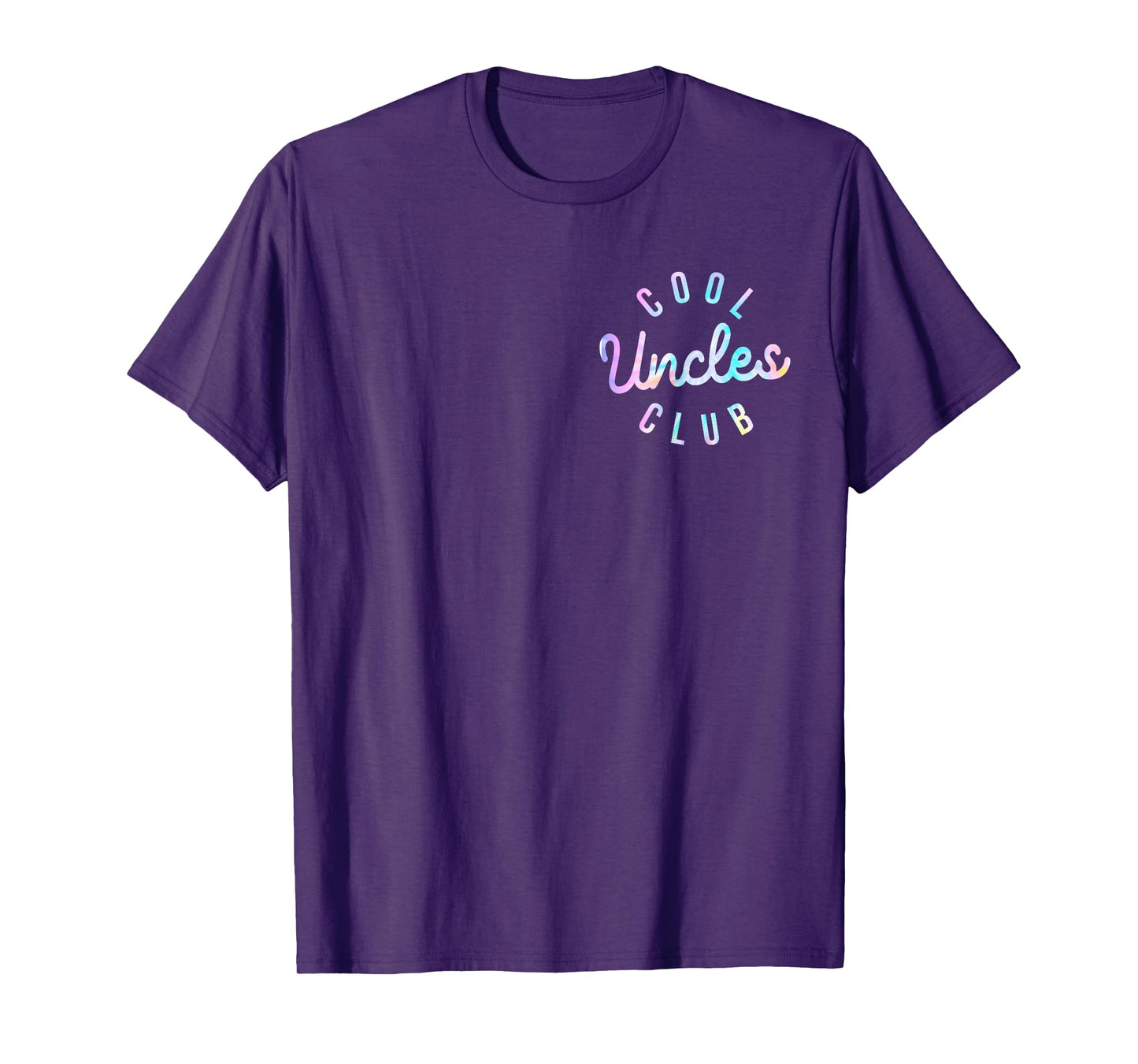 Tie Dye Funny Dad Uncle Father's Day Pocket Cool Uncles Club T-Shirt