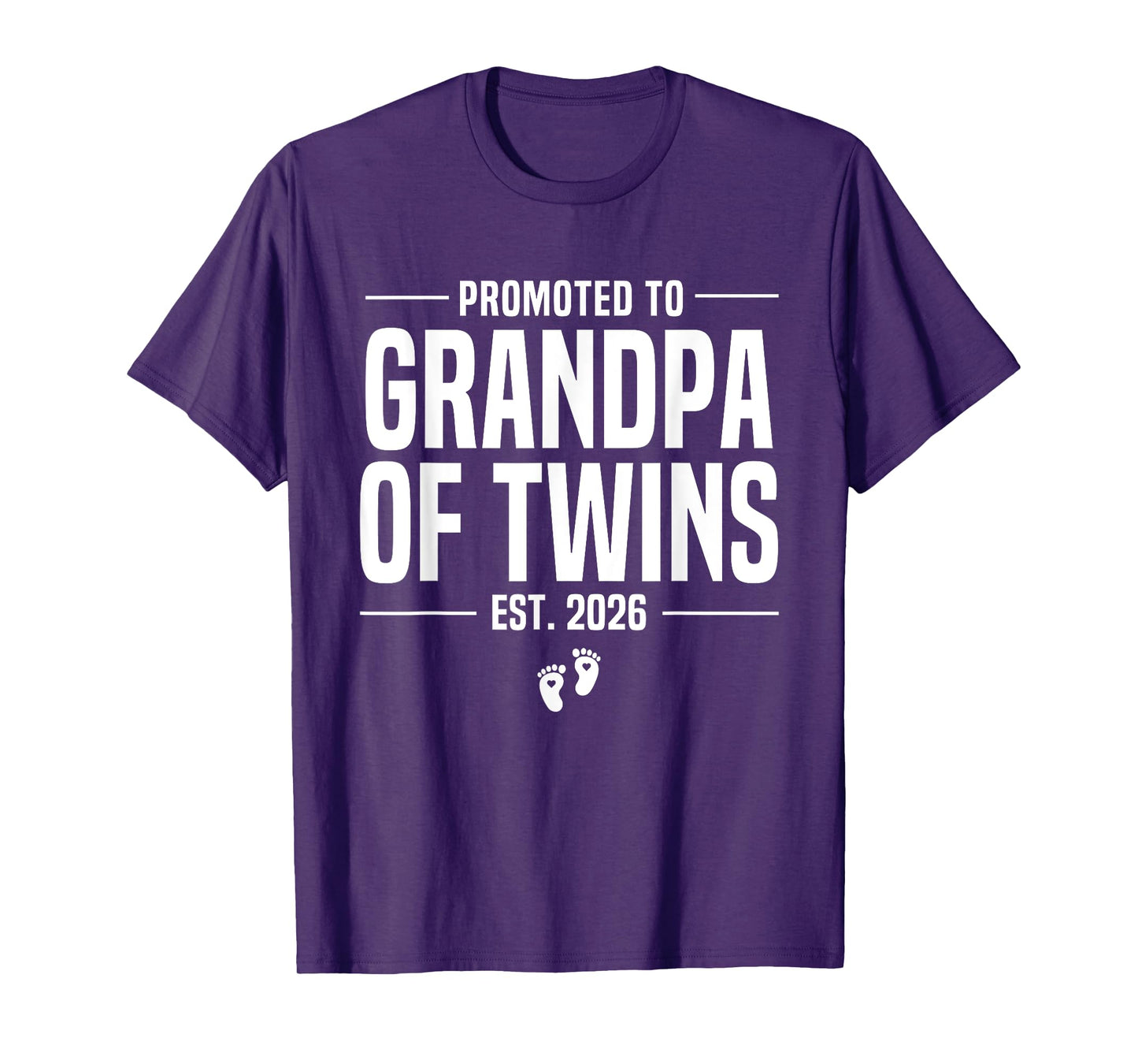 Promoted to Grandpa of twins 2026 New Grandpa Father's day T-Shirt
