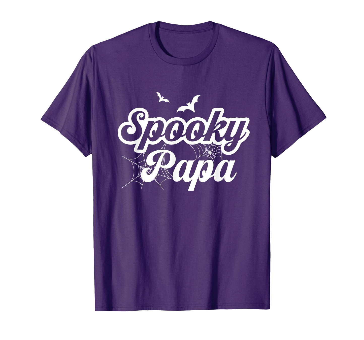 Retro Groovy Spooky Papa Halloween Dad Men Trick Or Treat T-Shirt
