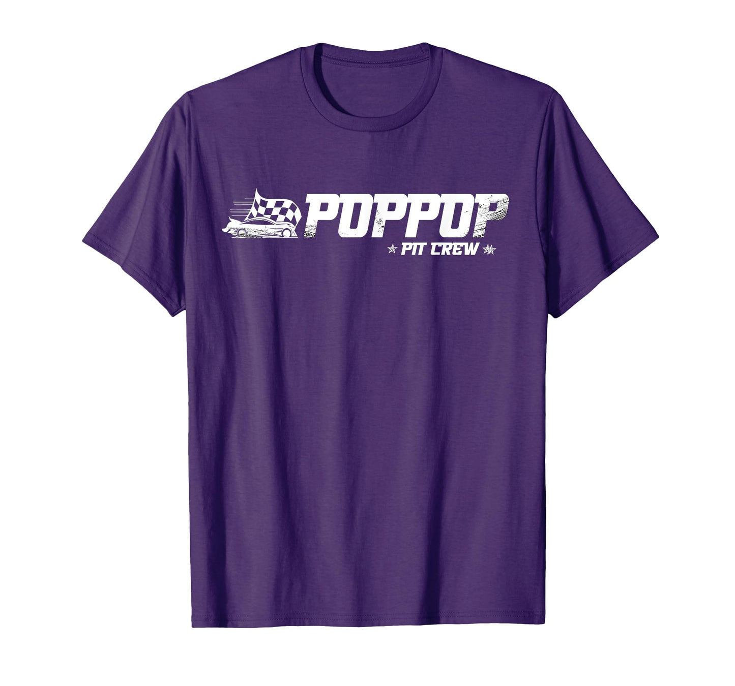PopPop Pit Crew Race Car Birthday Family Racing T-Shirt