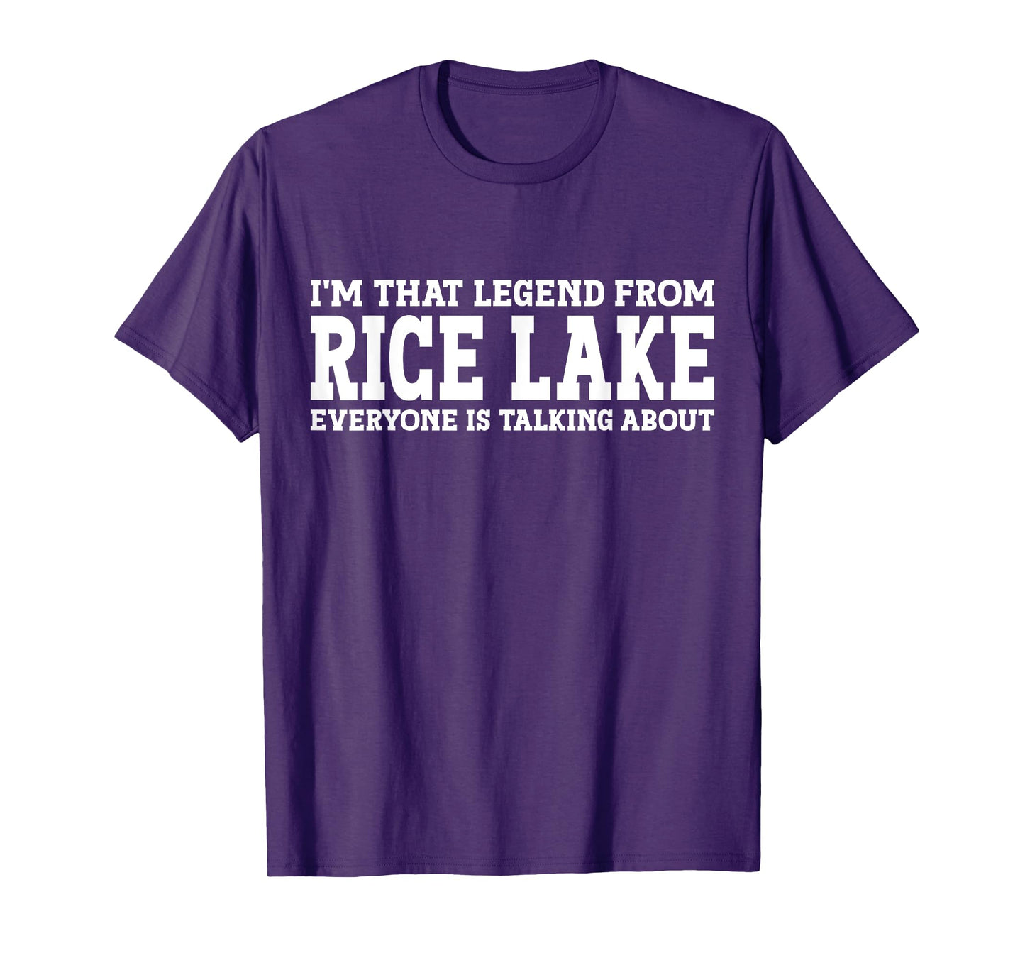 Rice Lake Hometown WI Wisconsin Home Roots City Rice Lake T-Shirt