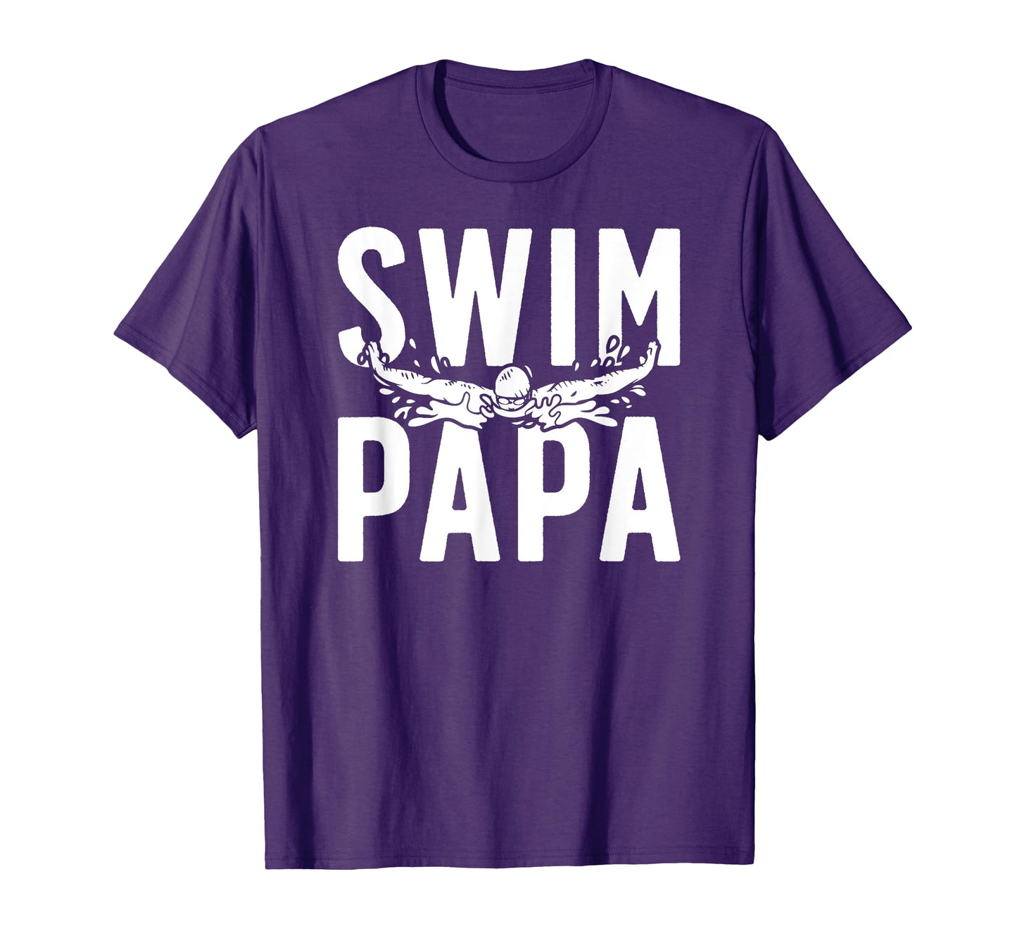 Swim Papa Of A Swimmer Papa Swimming Papa T-Shirt