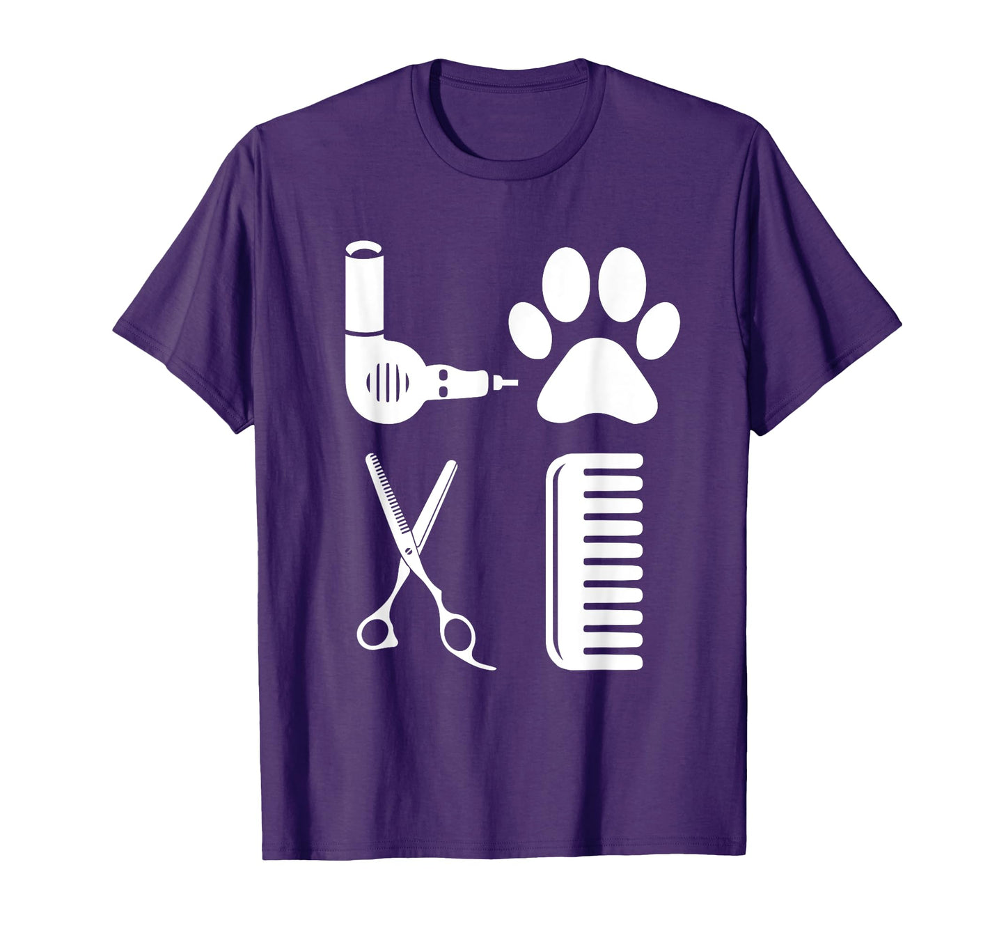 Cool Dog Groomer Art For Men Women Dog Grooming Pet Groomer T-Shirt
