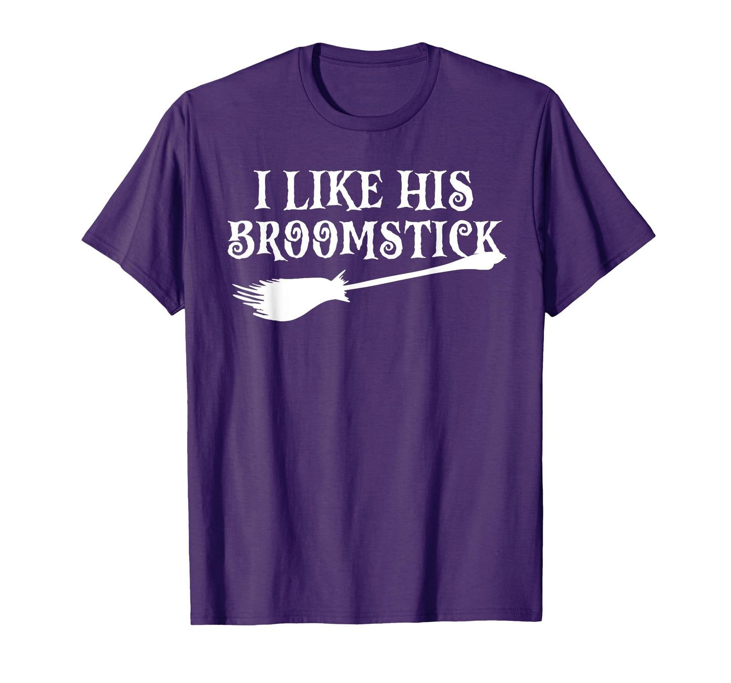 I Like Her Pumpkins I Like His Broomstick Halloween Couples T-Shirt