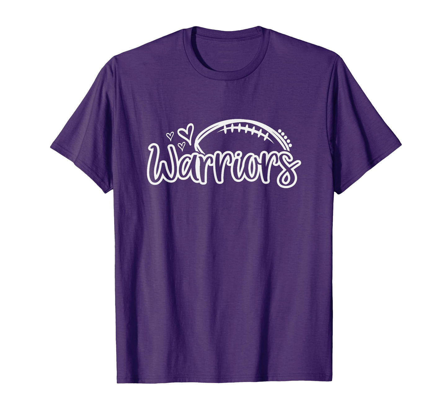 Football Warriors School Sports Fan Team Spirit T-Shirt