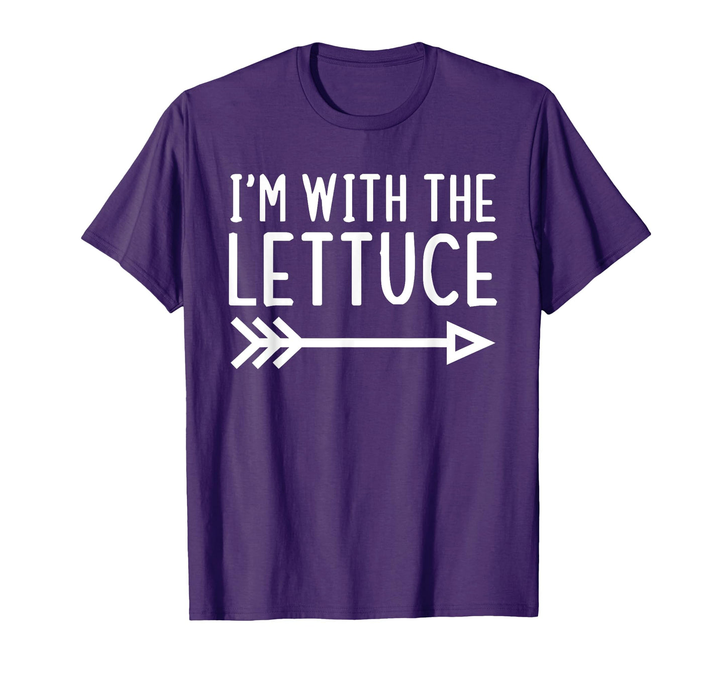 I'm With The Lettuce Funny Matching Halloween Couple Costume T-Shirt