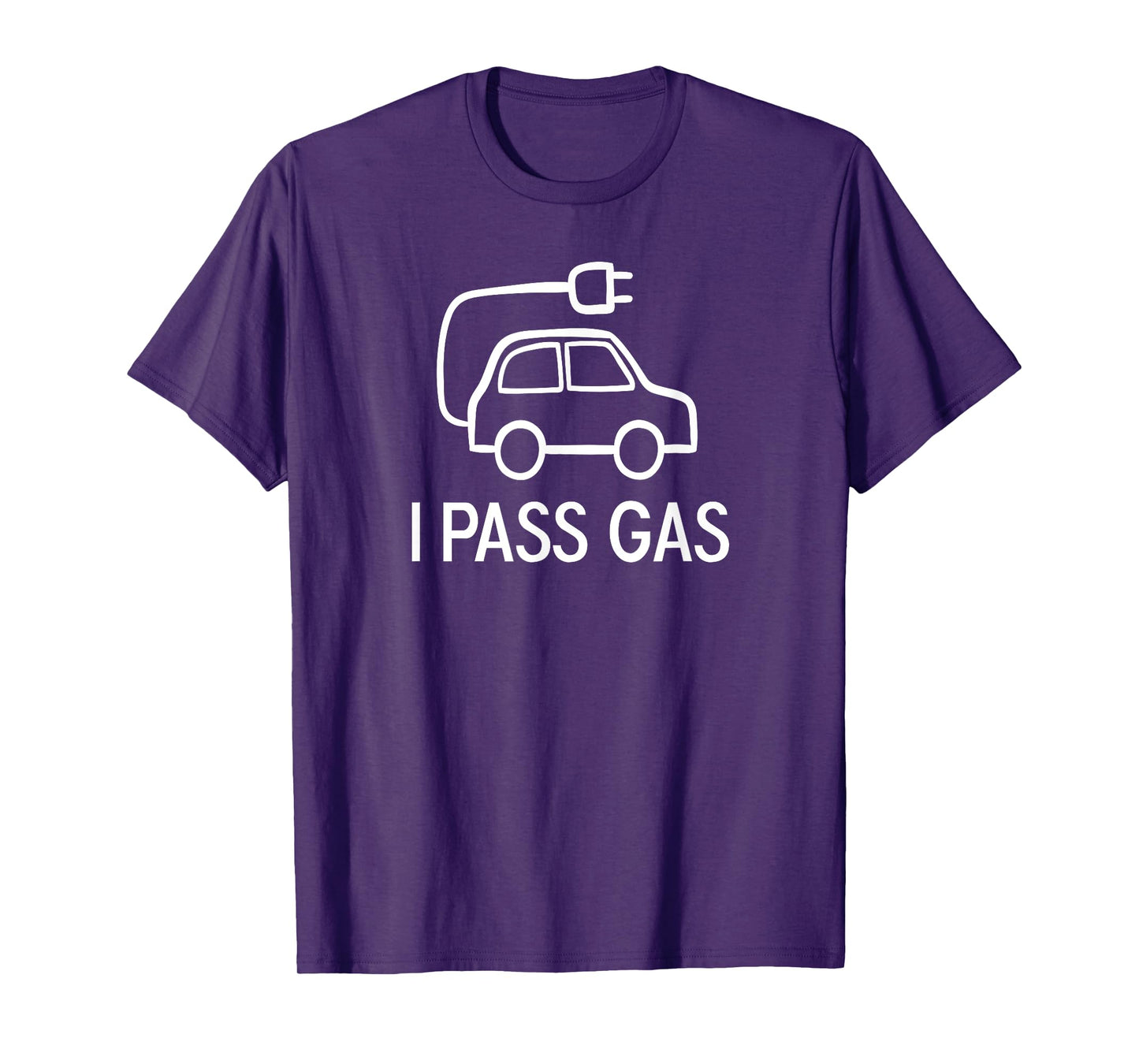Funny, Electric Car I Pass Gas, Joke Puns Sarcastic Family T-Shirt