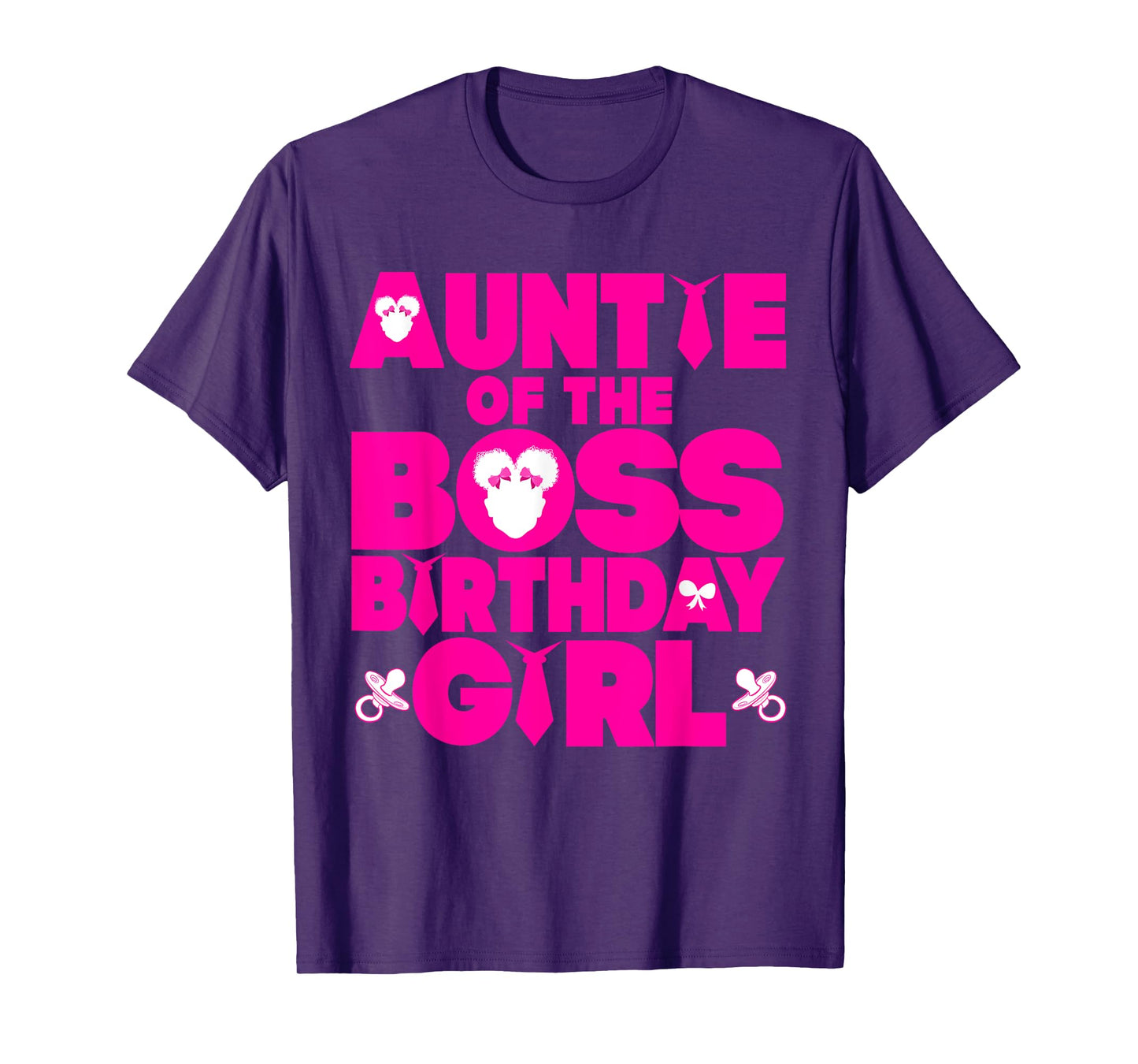 Auntie Of The Boss Birthday Girl Baby Family Decorations T-Shirt