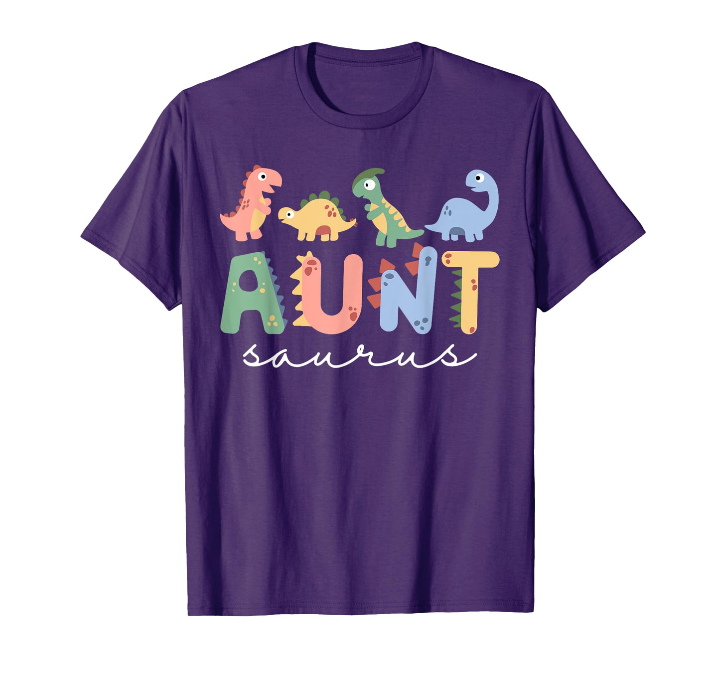 Funny Cute Aunt Saurus T Rex Dinosaur Aunt Saurus Family T-Shirt