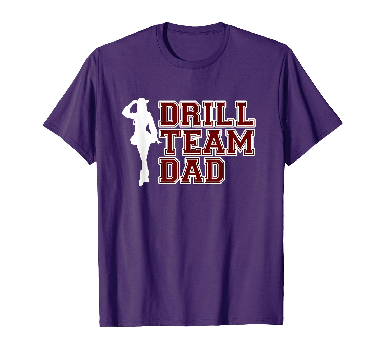 Drill Team Dad Color - Guard Dance Cheerleading T-Shirt