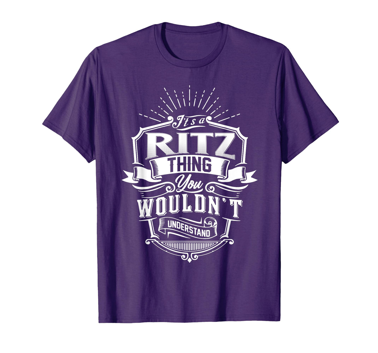 It's A RITZ Thing You Wouldn't Understand Name Vintage T-Shirt