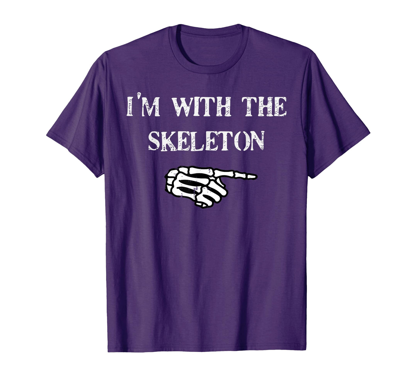 Halloween Matching Im with Skeleton Costume Men Women Kids T-Shirt
