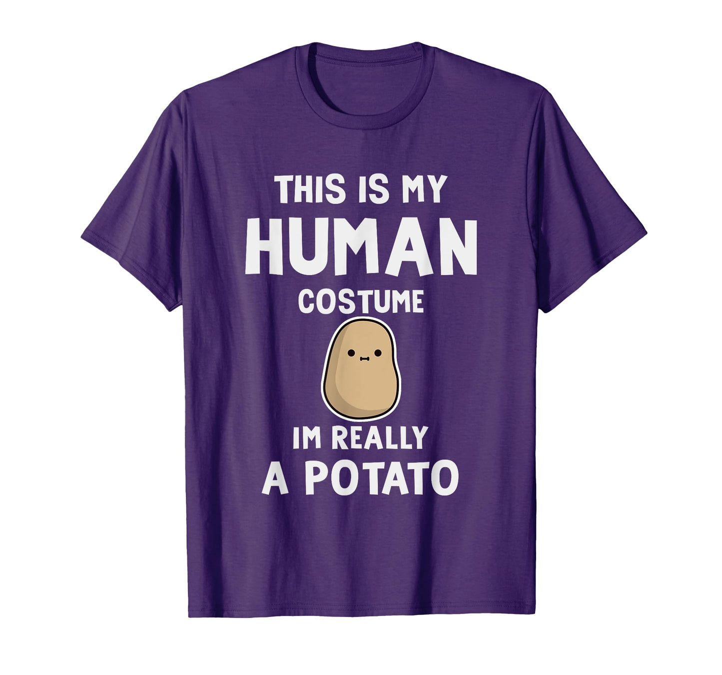 This is My Human Costume I'm Really a Potato Halloween T-Shirt