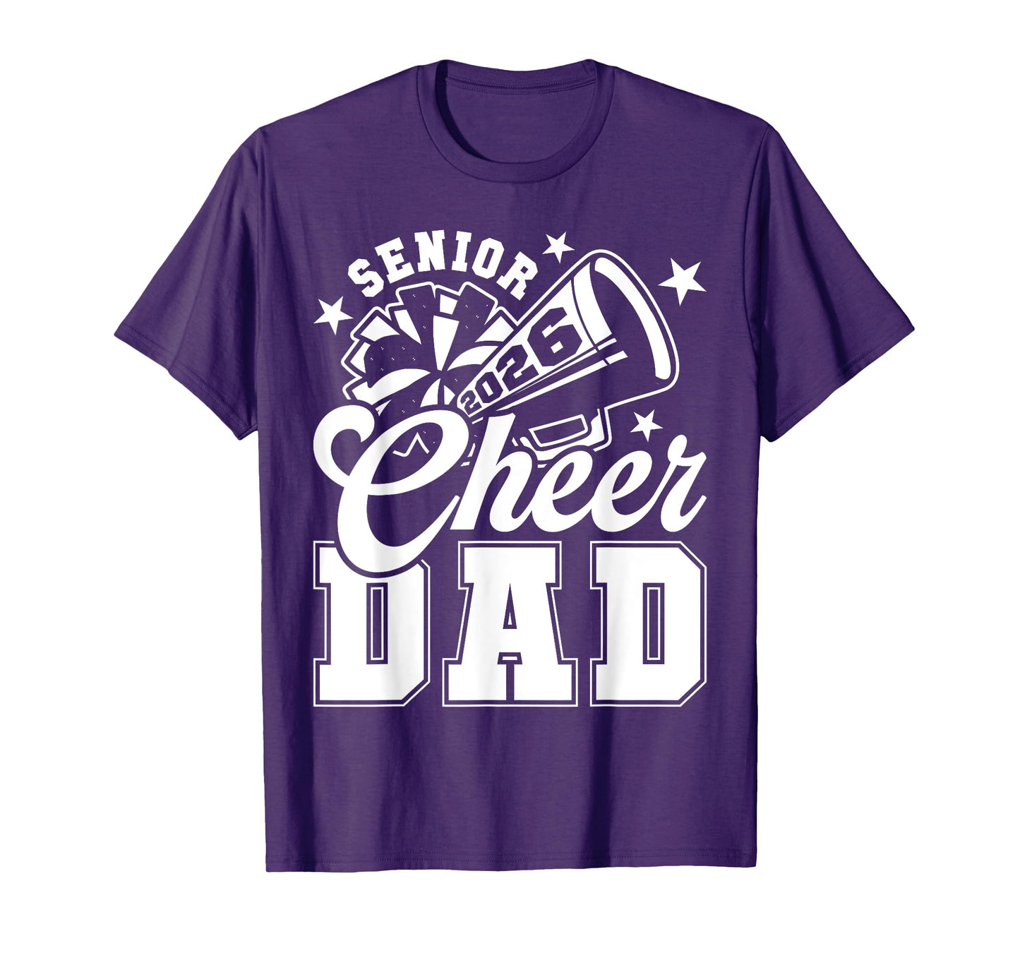 Senior Cheer Dad 2026 Proud Cheerleader Dad Class of 2026 T-Shirt