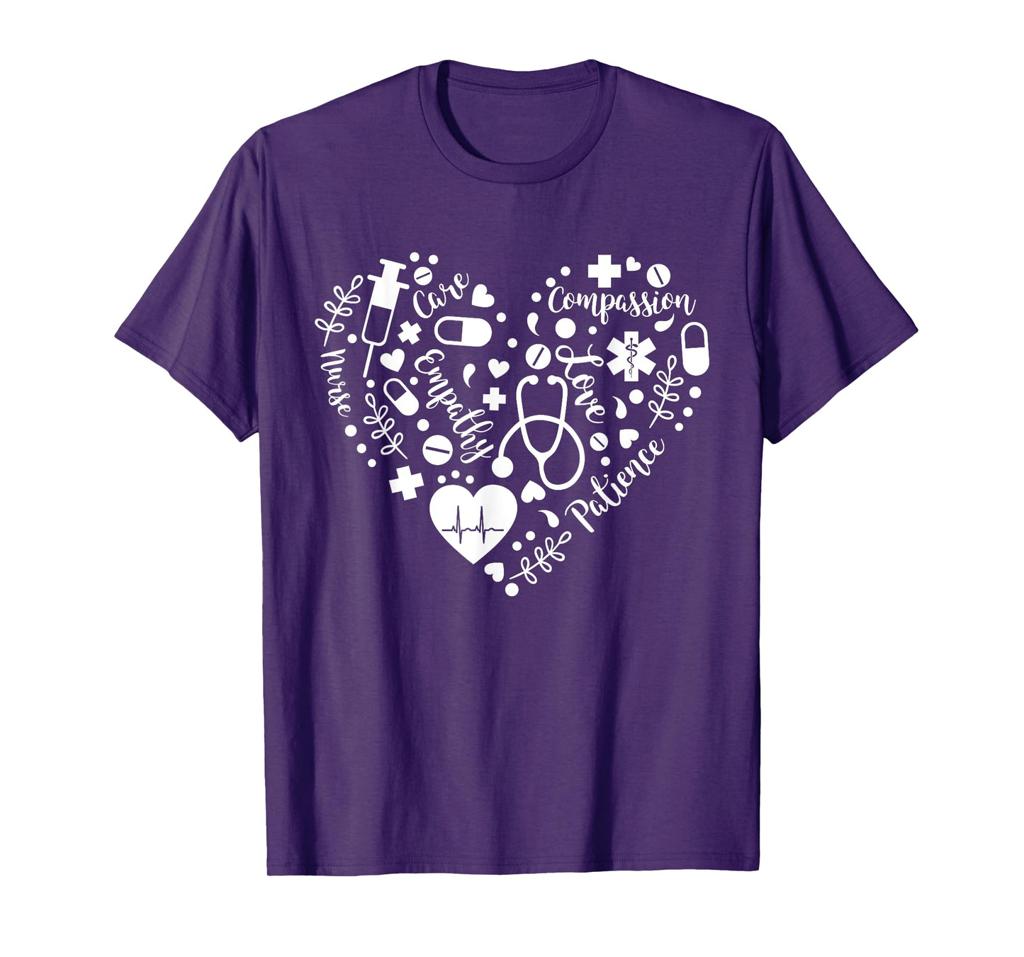 Nurse Life Heart Symbol - RN Nursing Nurse Day & Nurse Week T-Shirt
