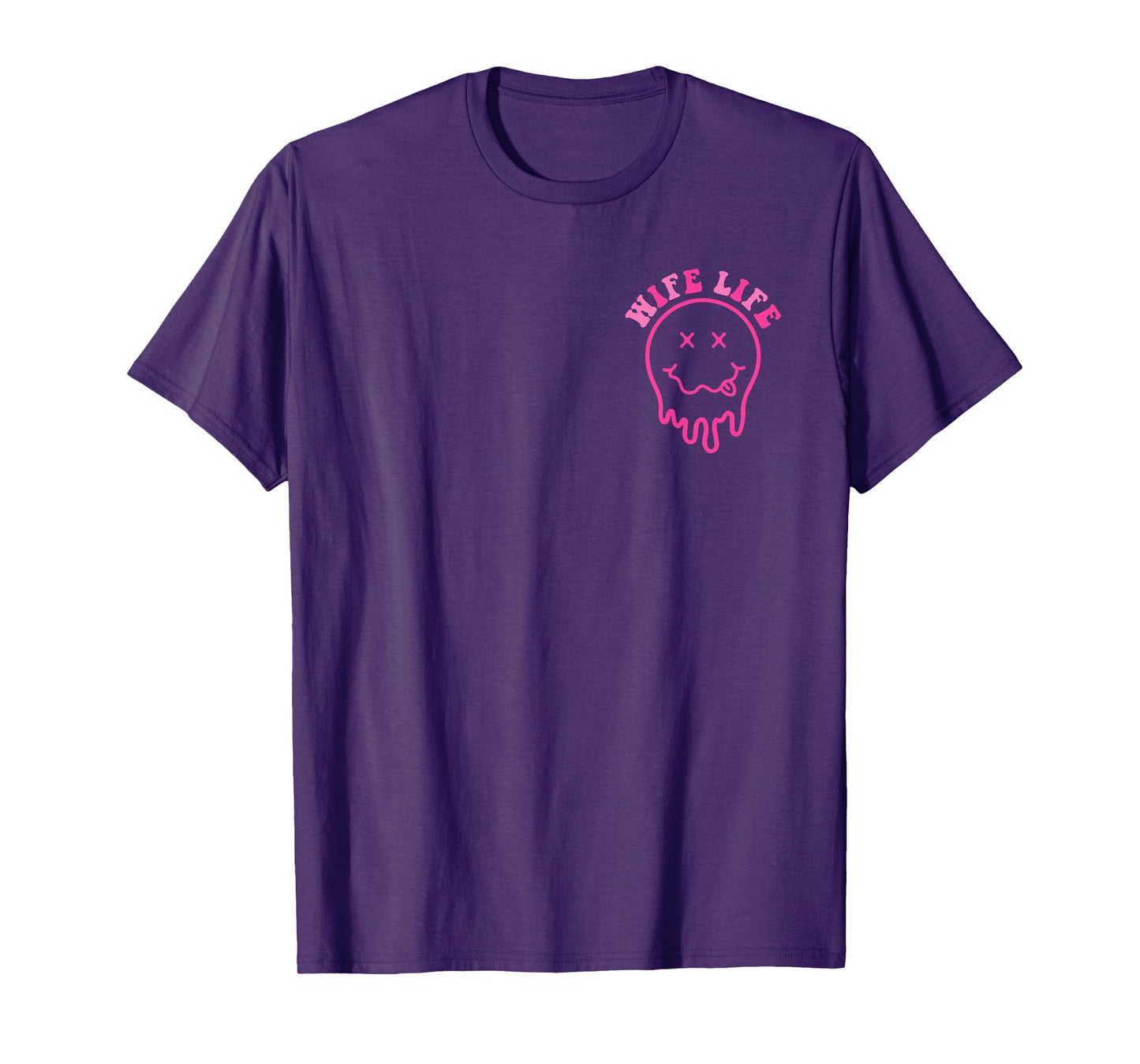 Funny On My Husband's Last Nerve Groovy Wife 2 Sides T-Shirt