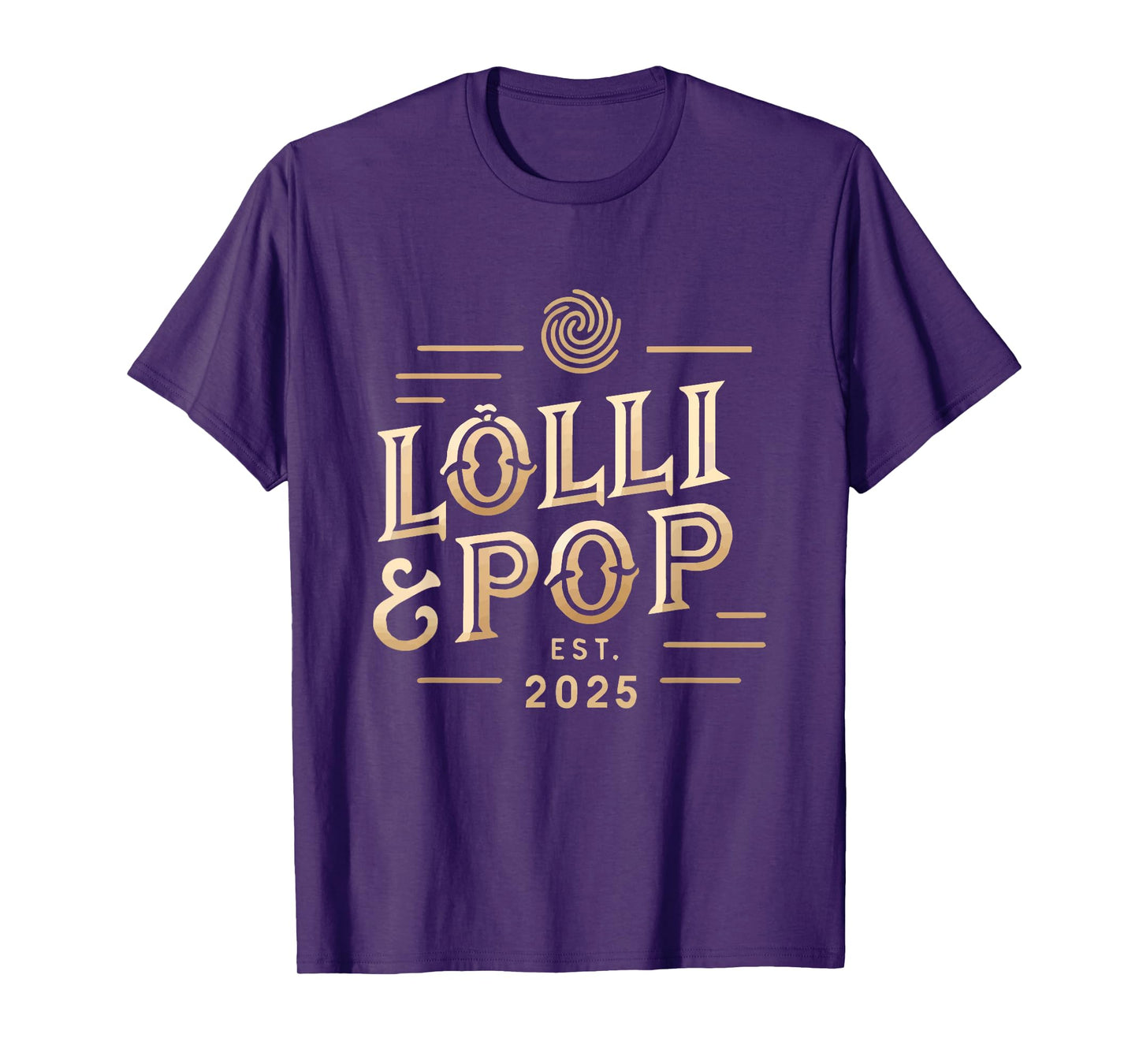 Lolli and Pop Established 2025 Lolly Pop Grandparents T-Shirt