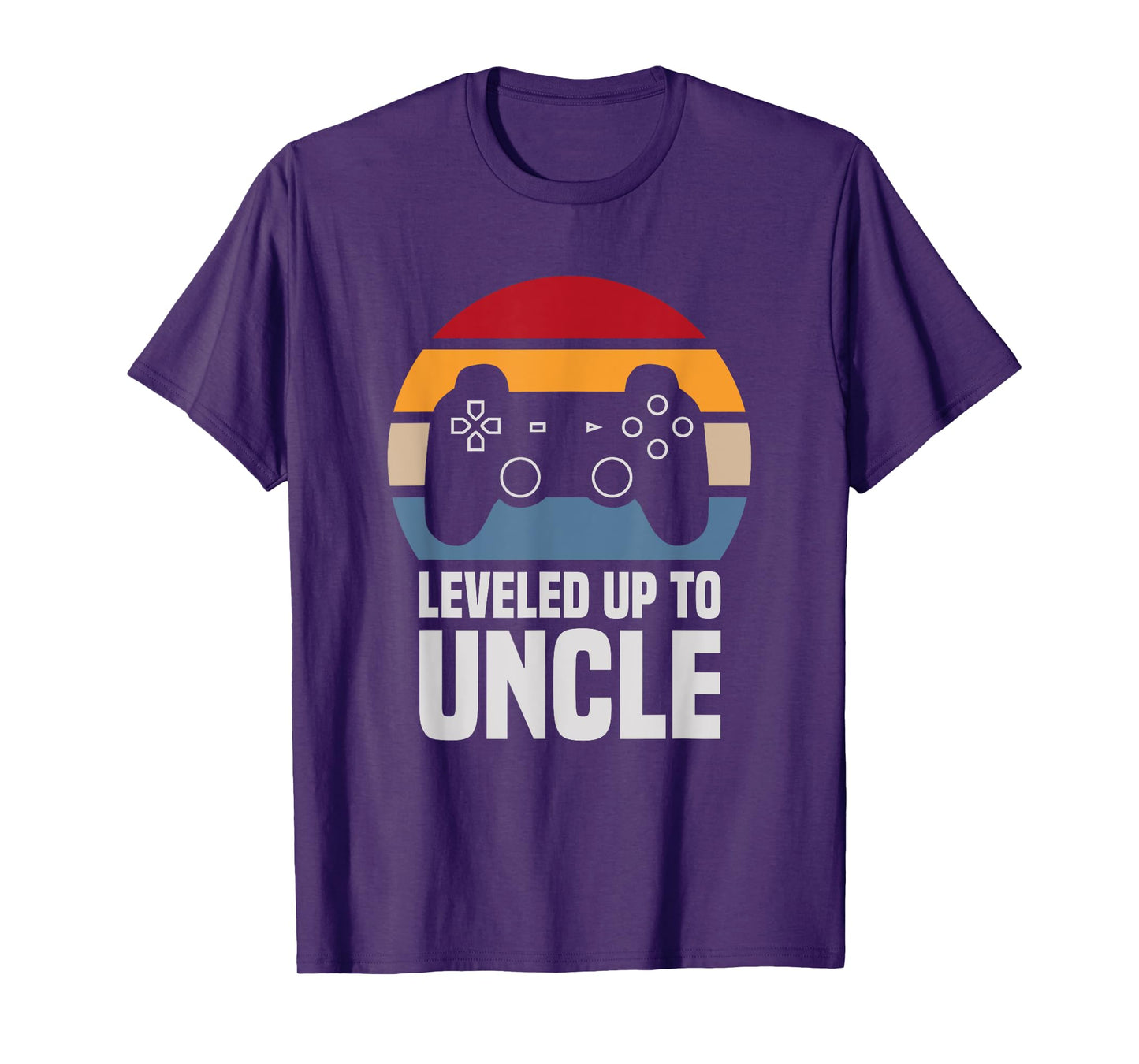 Leveled Up To Uncle Gift Gamer Gaming Pregnancy Announcement T-Shirt