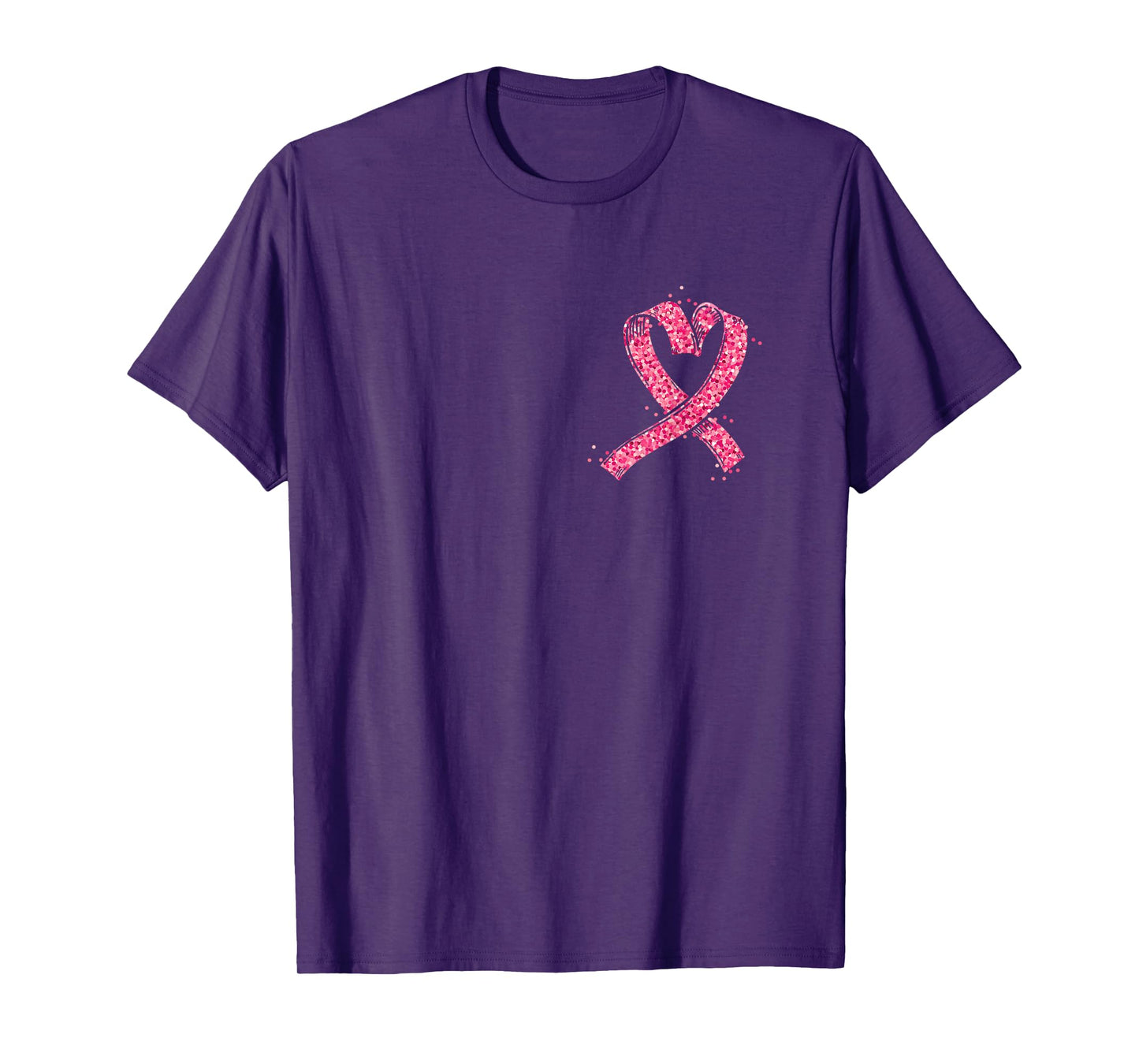 Heart Pink Ribbon Breast Cancer Awareness Fighter Survivor T-Shirt